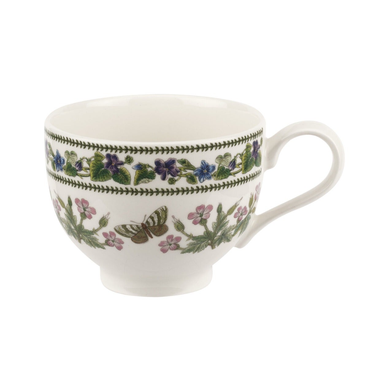 Seconds Portmeirion Variations Set Of 6 Breakfast Cup and Saucer (Traditional Shape) - No Guarantee of Flower Design