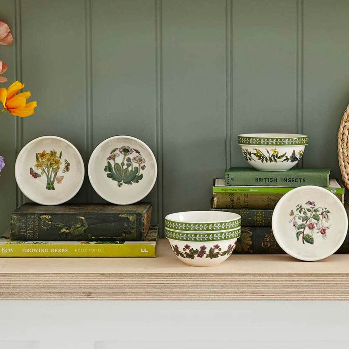 Botanic Garden Etchings Set of 6, inch  Stacking Bowls