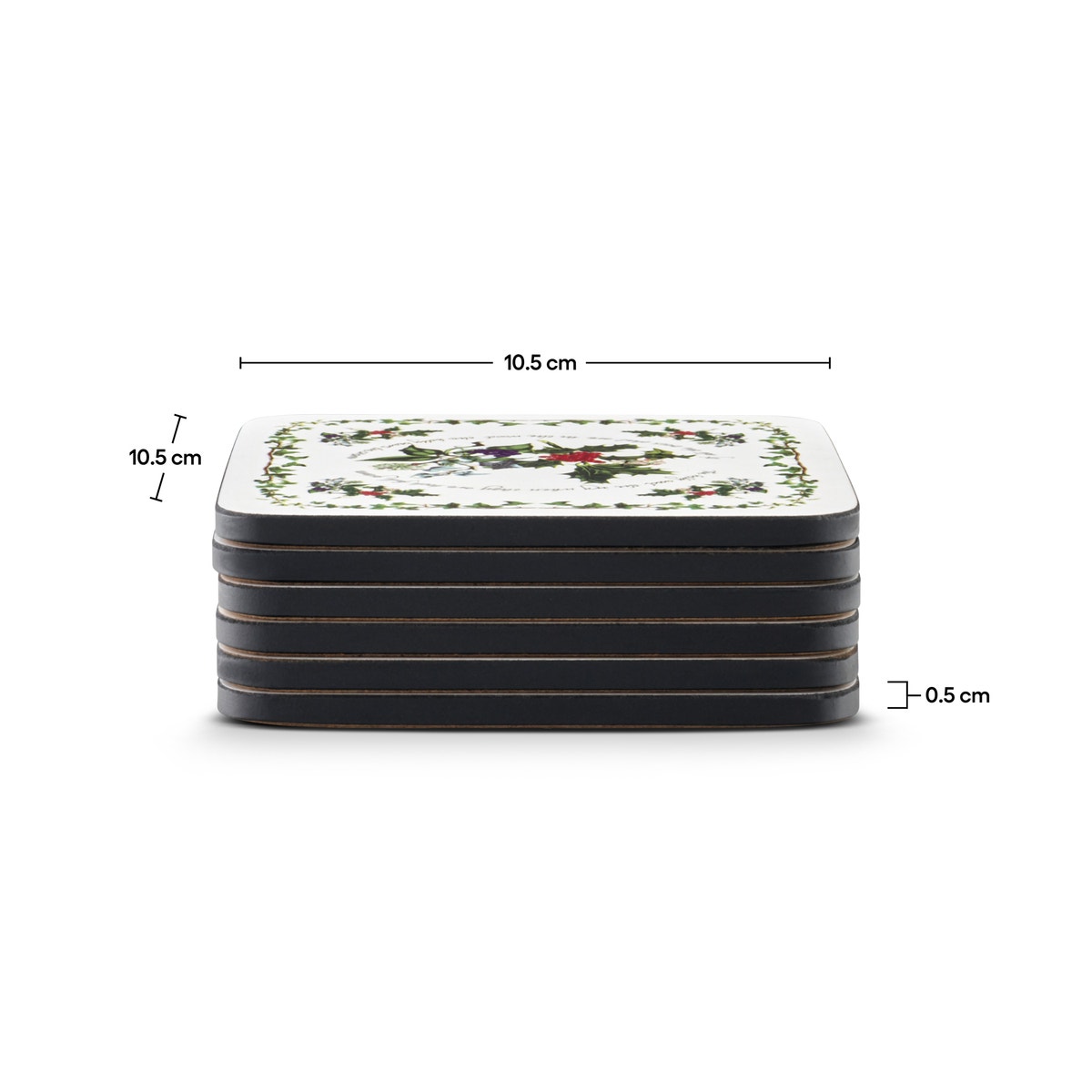 Pimpernel The Holly and The Ivy Coasters Set of 6 