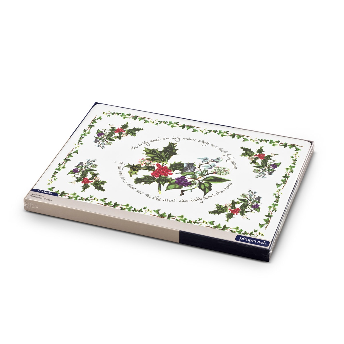 Pimpernel The Holly and The Ivy Large Placemats Set of 4