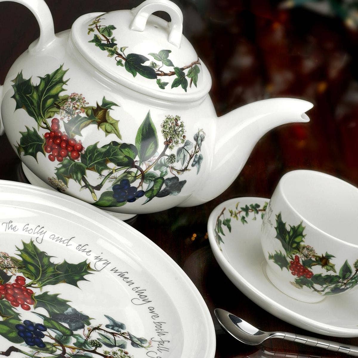 Portmeirion The Holly and the Ivy 3 Piece Tea Set