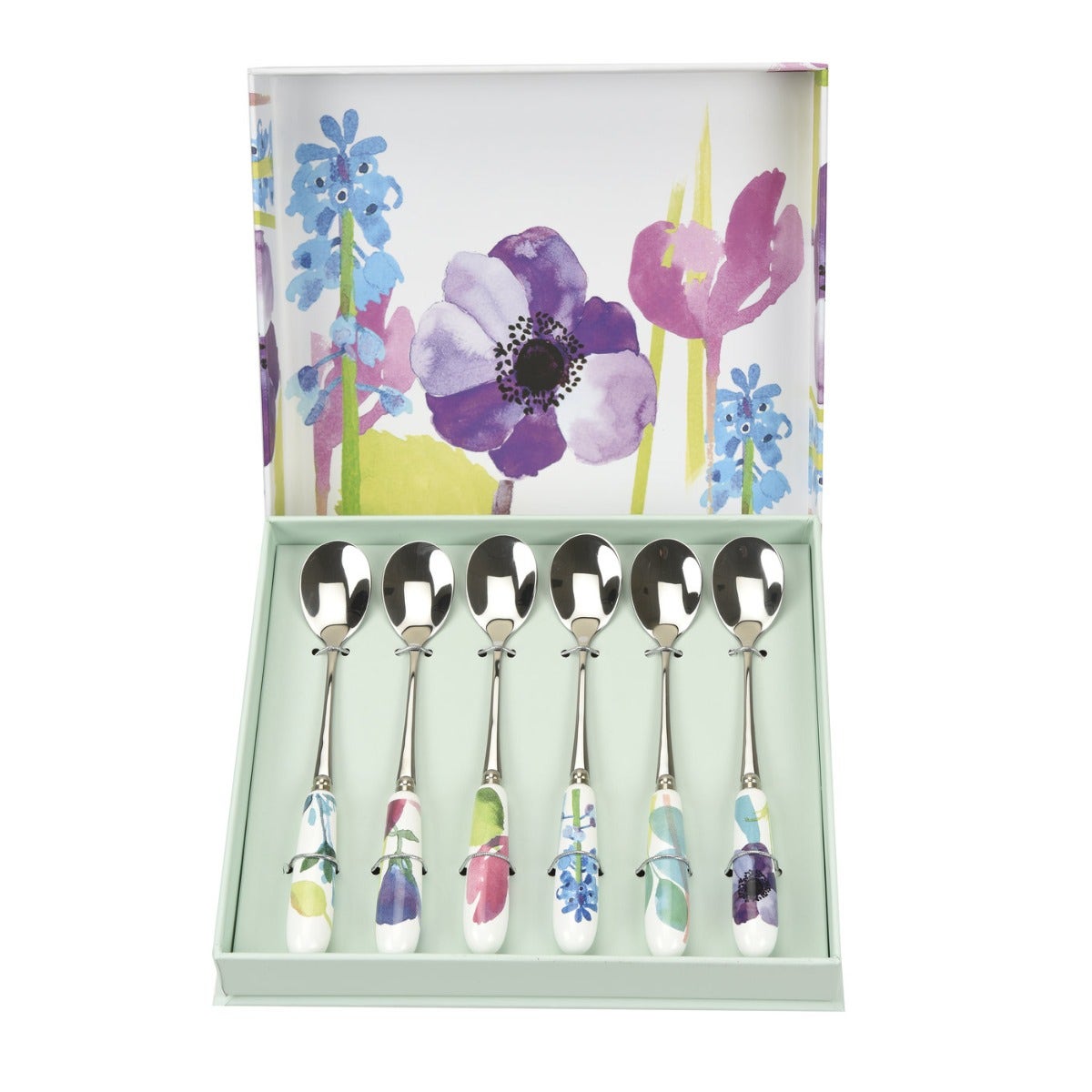 Water Garden Set of 6 Teaspoons