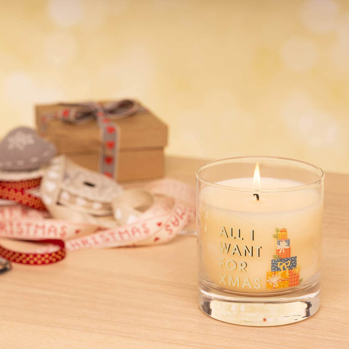 All I Want For Xmas Medium Candle