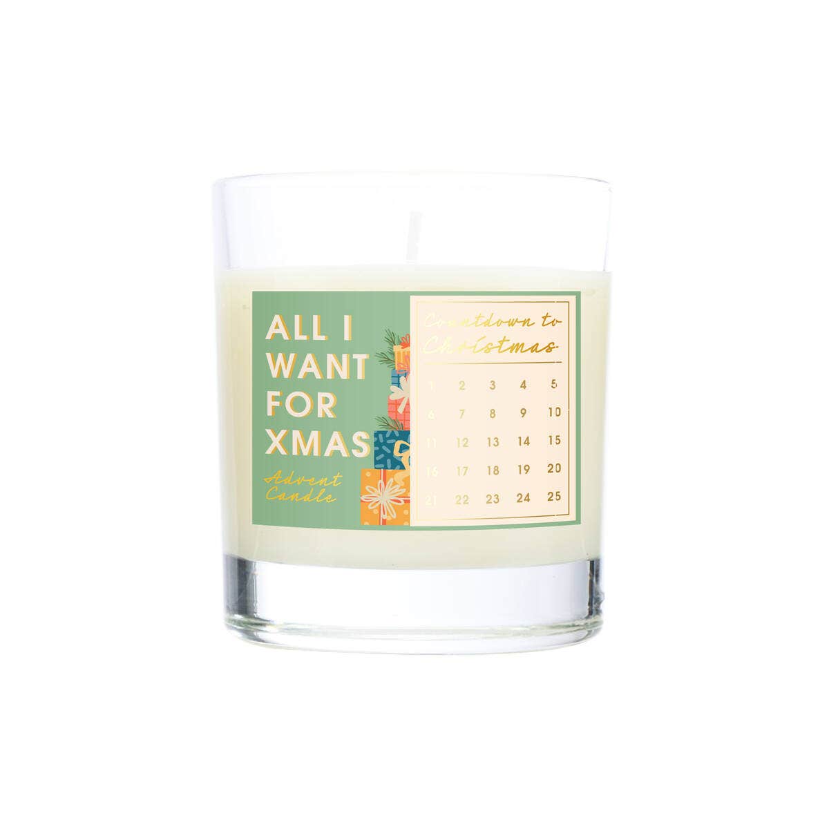 All I Want For Xmas Medium Candle