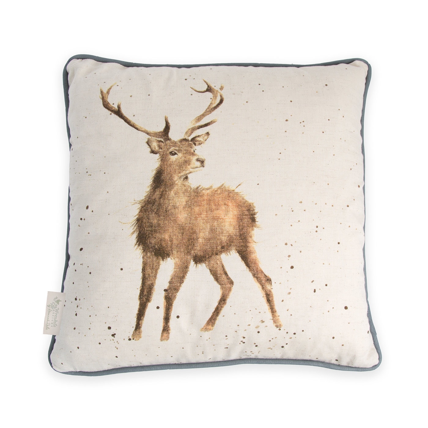 Royal Worcester Wrendale Designs Wild at Heart Stag Cushion