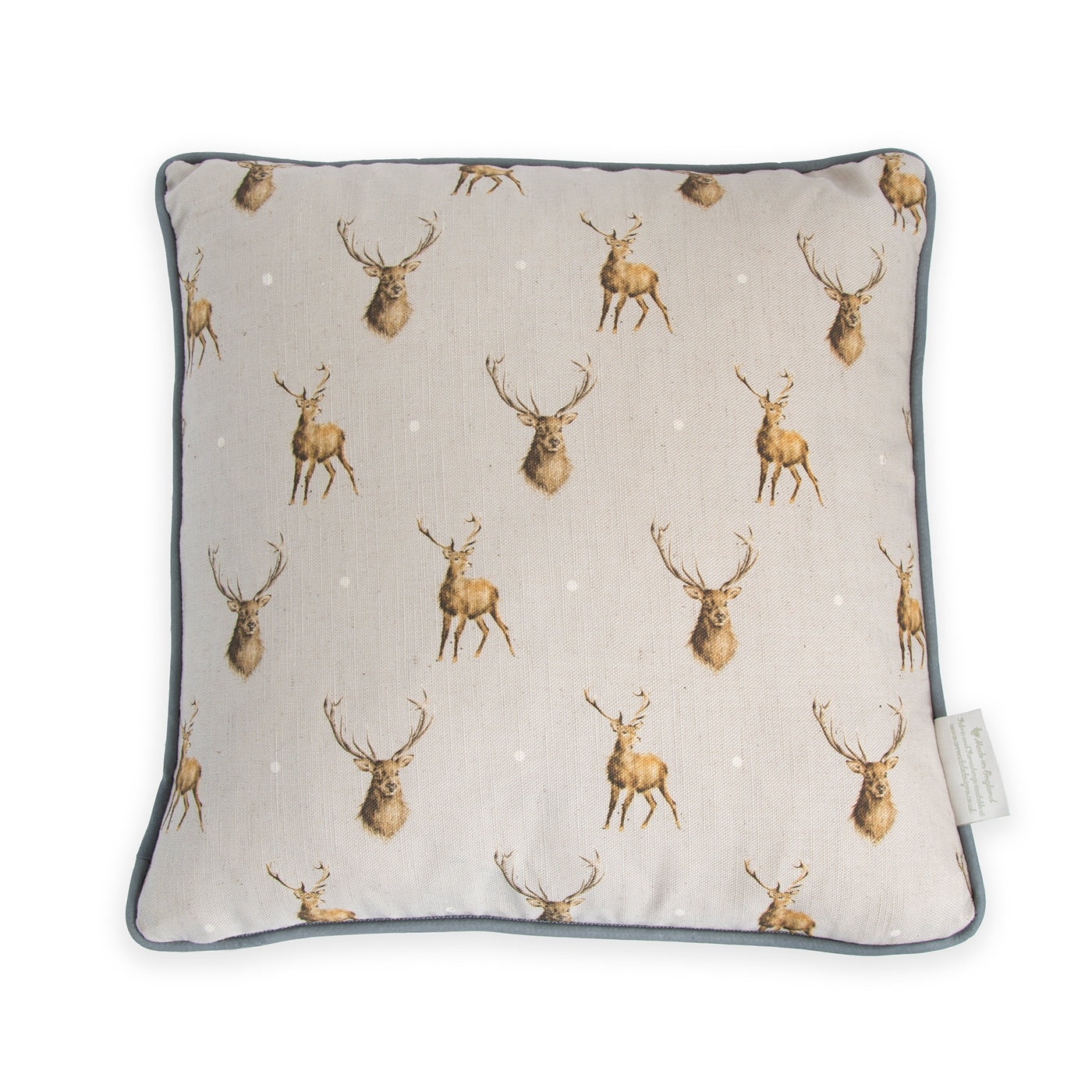 Royal Worcester Wrendale Designs Wild at Heart Stag Cushion