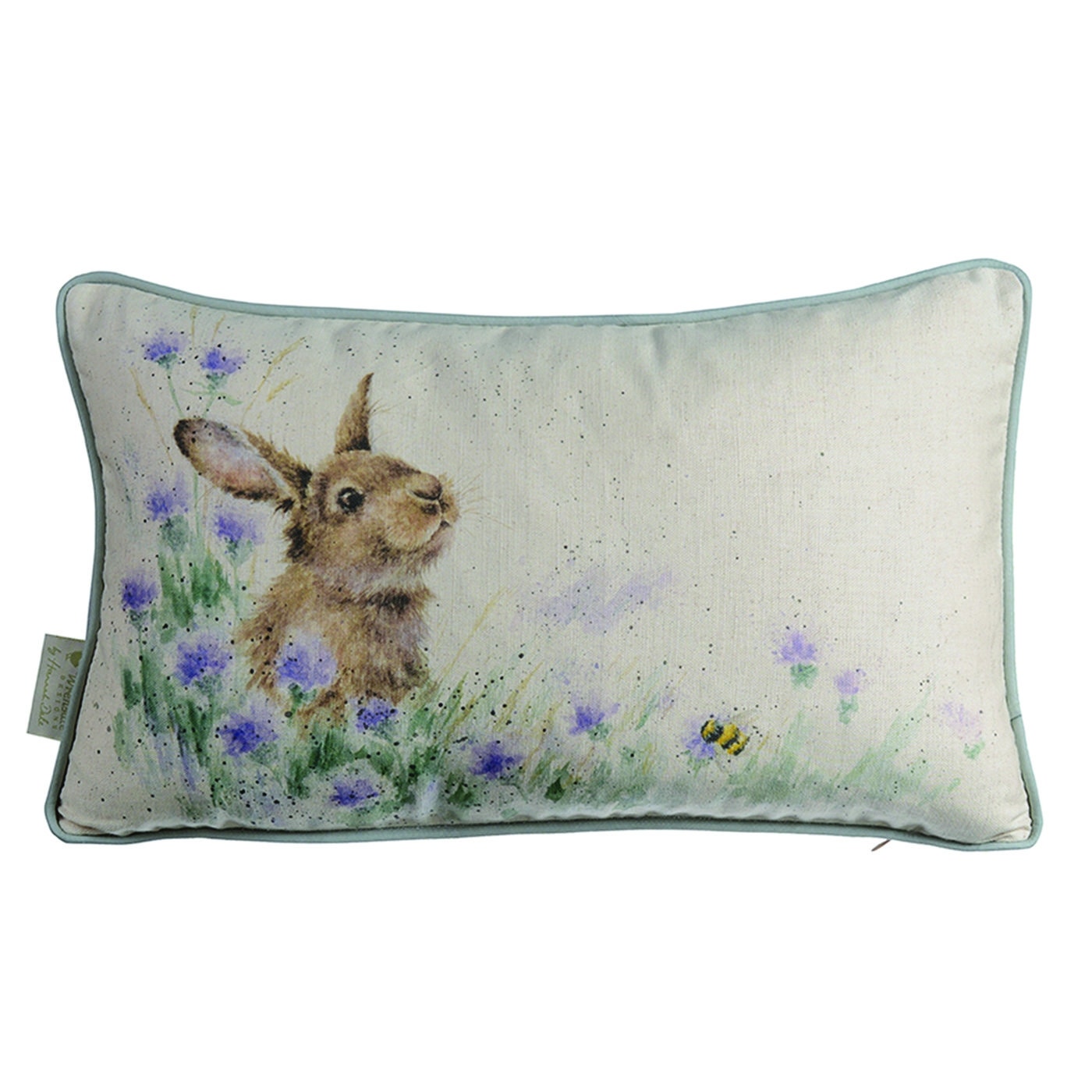 Royal Worcester Wrendale Designs Meadow Rabbit Cushion