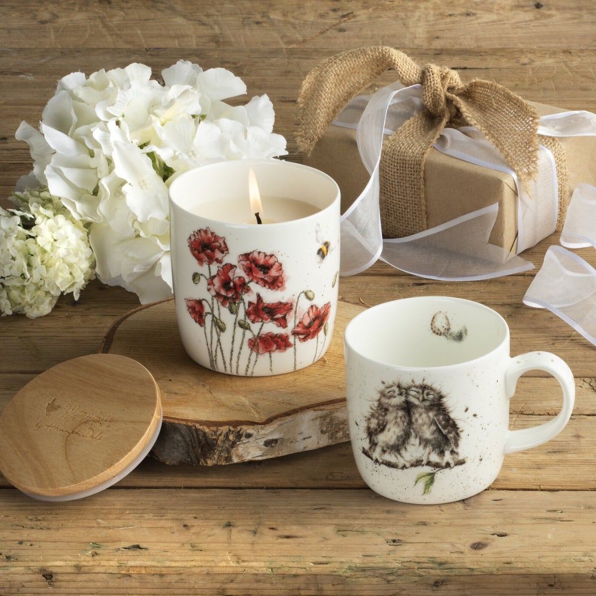 EXCLUSIVE Wrendale Designs Mug and Candle Set - Birds of a Feather