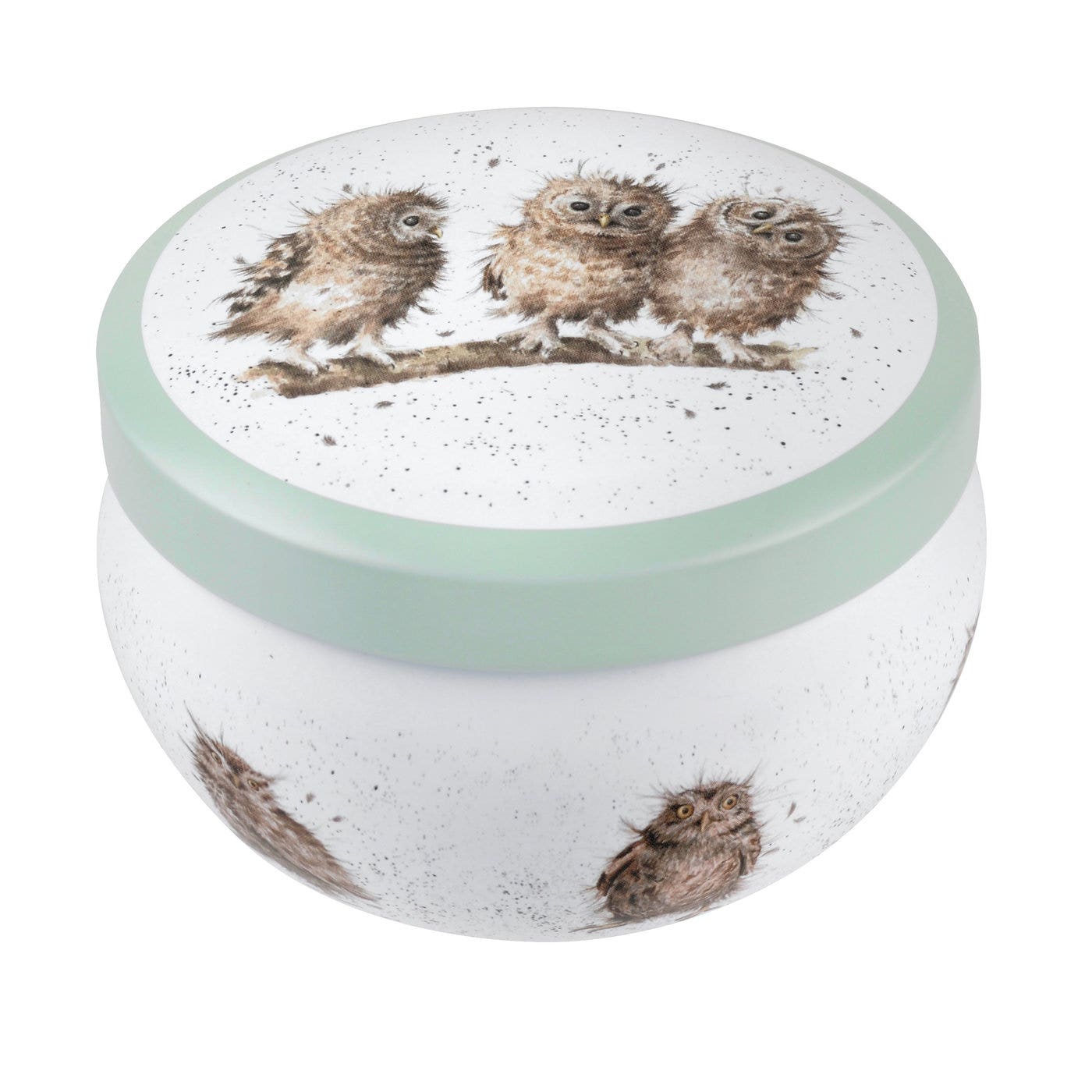 Royal Worcester Wrendale Designs Boutique Candle Tin - What a Hoot (owl)