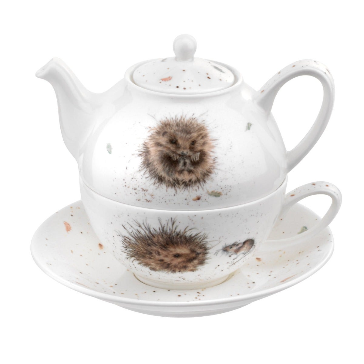 Royal Worcester Wrendale Designs Tea for One with Saucer - Hedgehog