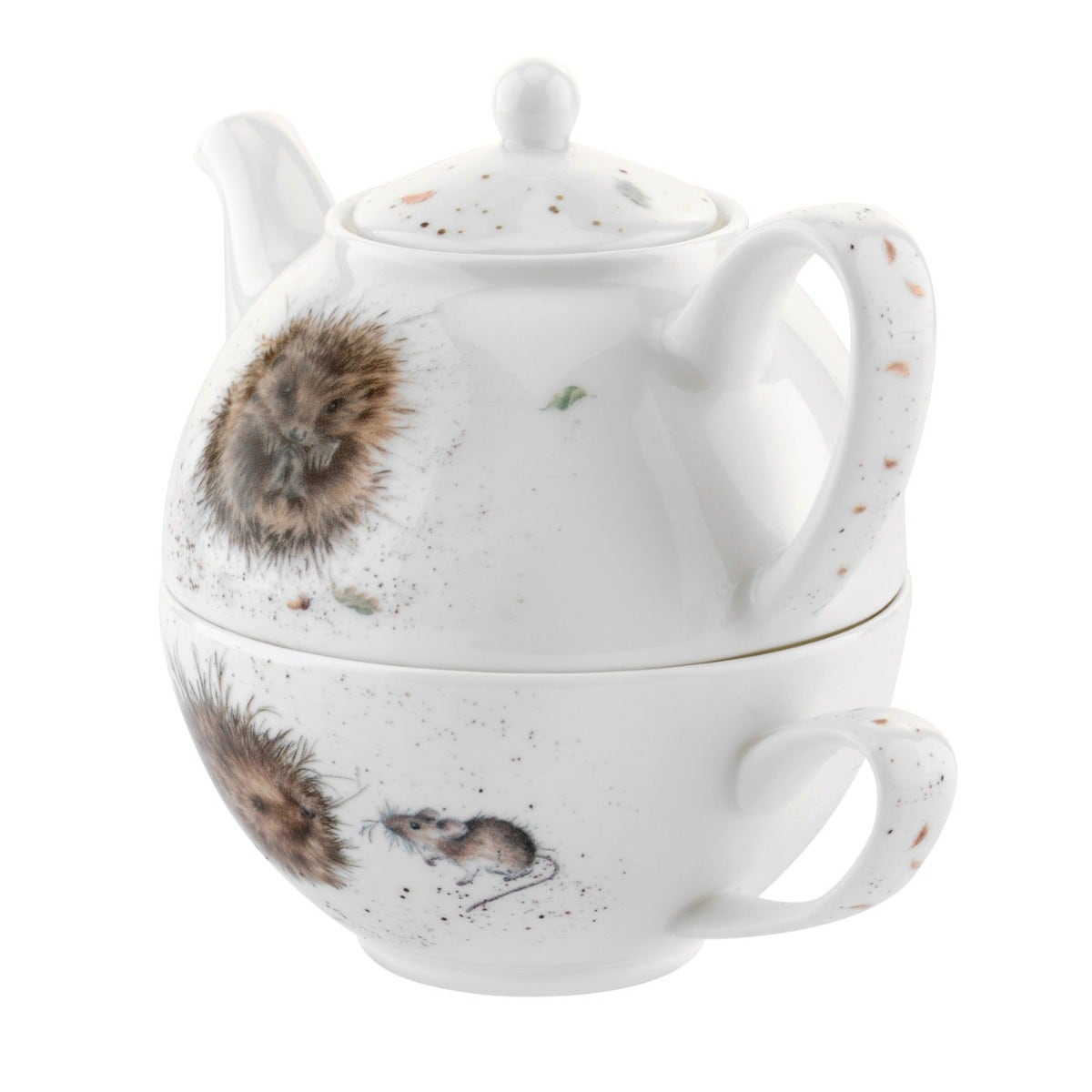 Royal Worcester Wrendale Designs Tea for One with Saucer - Hedgehog