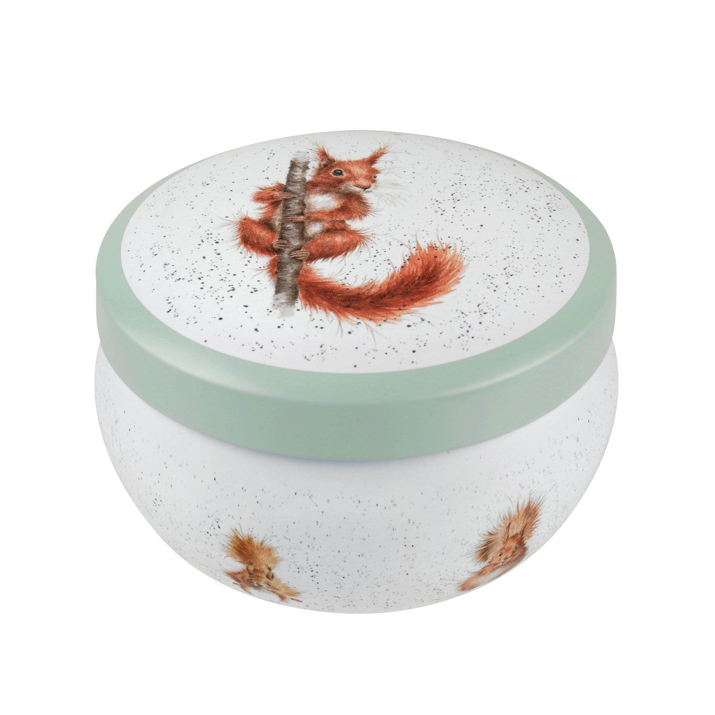 Royal Worcester Wrendale Designs Boutique Candle Tin - Treetops Redhead (squirrel)