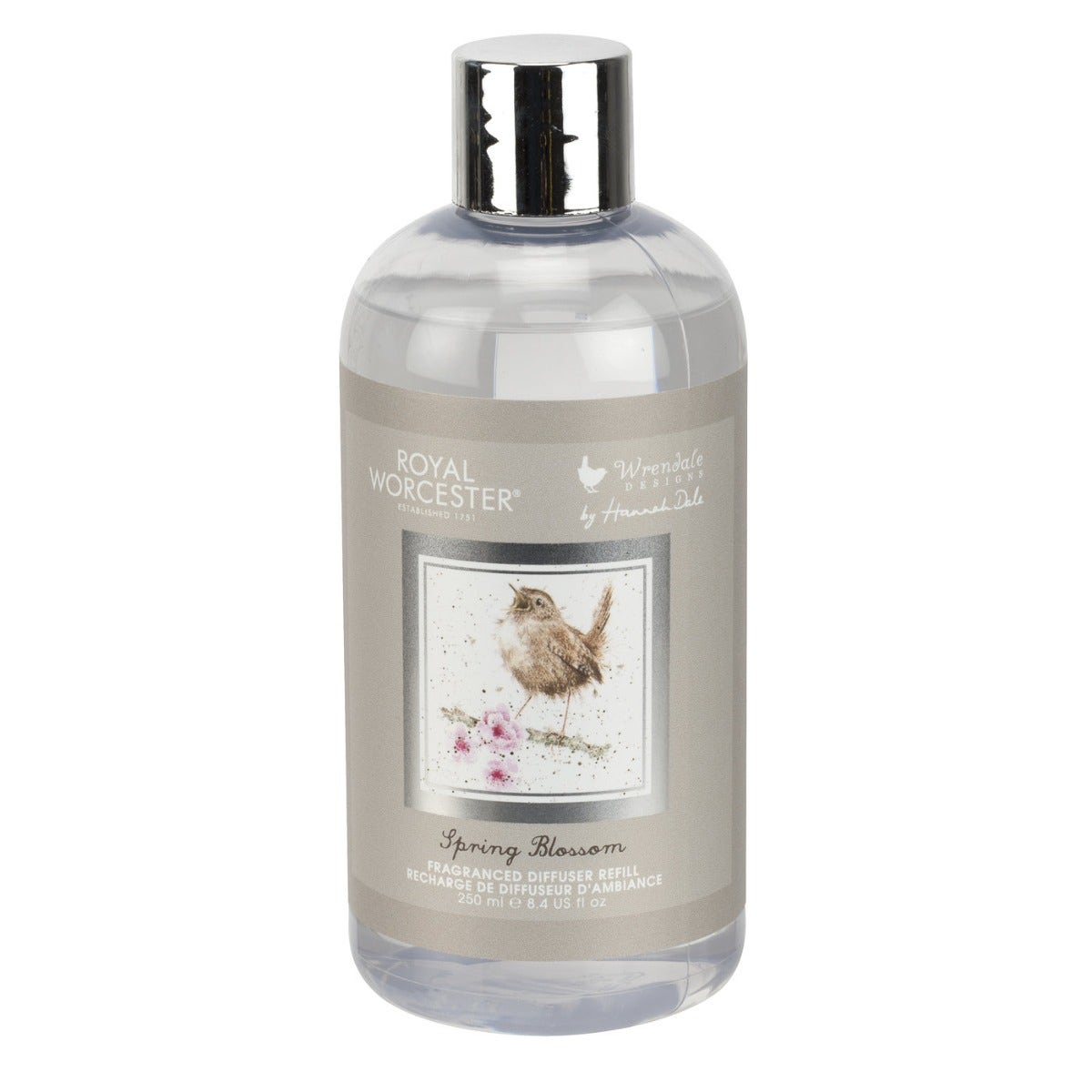 Royal Worcester Wrendale Designs Spring Blossom 200ml Reed Diffuser Refill - Darjeeling & Damask Rose