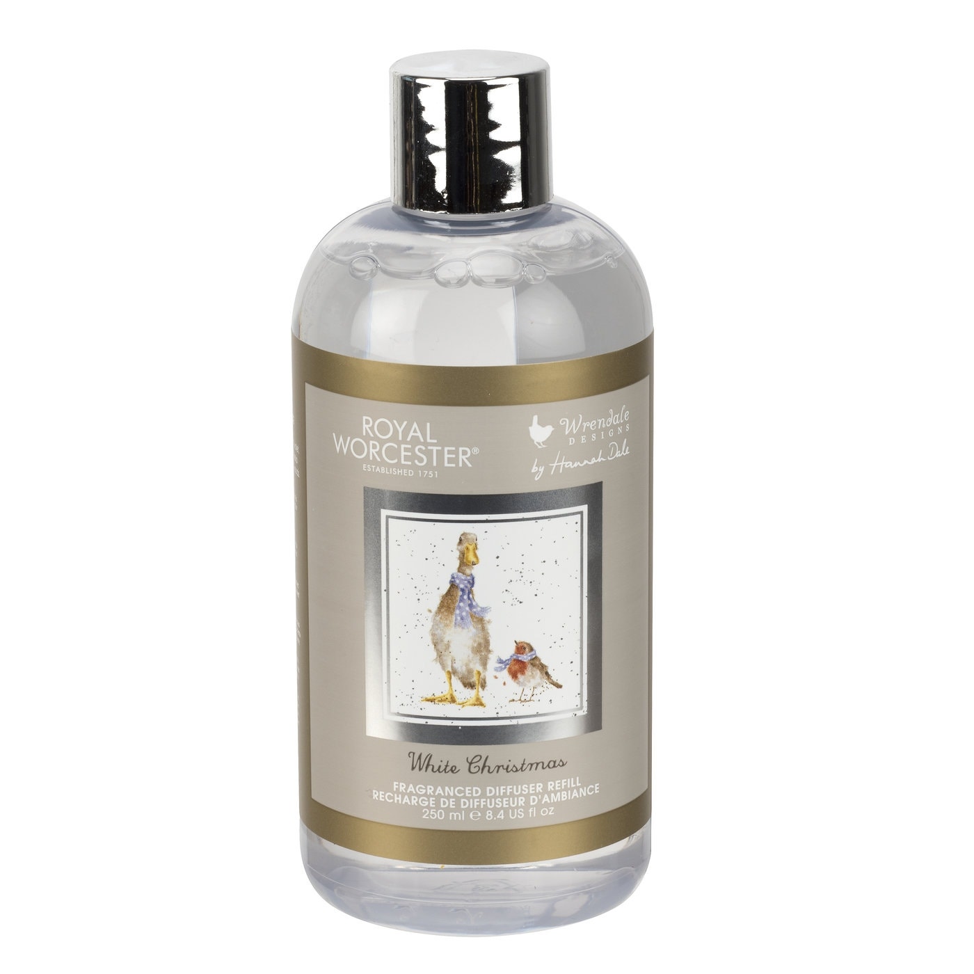 Royal Worcester Wrendale Designs Duck 200ml Reed Diffuser Refill - White Christmas