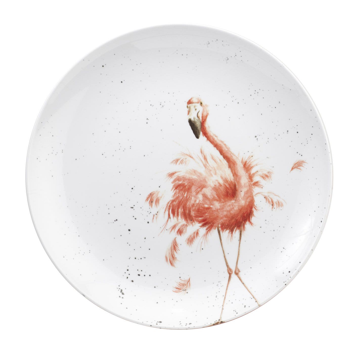 Royal Worcester Wrendale Designs Round Platter Flamingo 