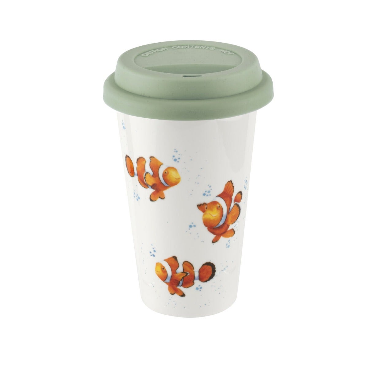 Royal Worcester Wrendale Designs Clown Fish Travel Mug