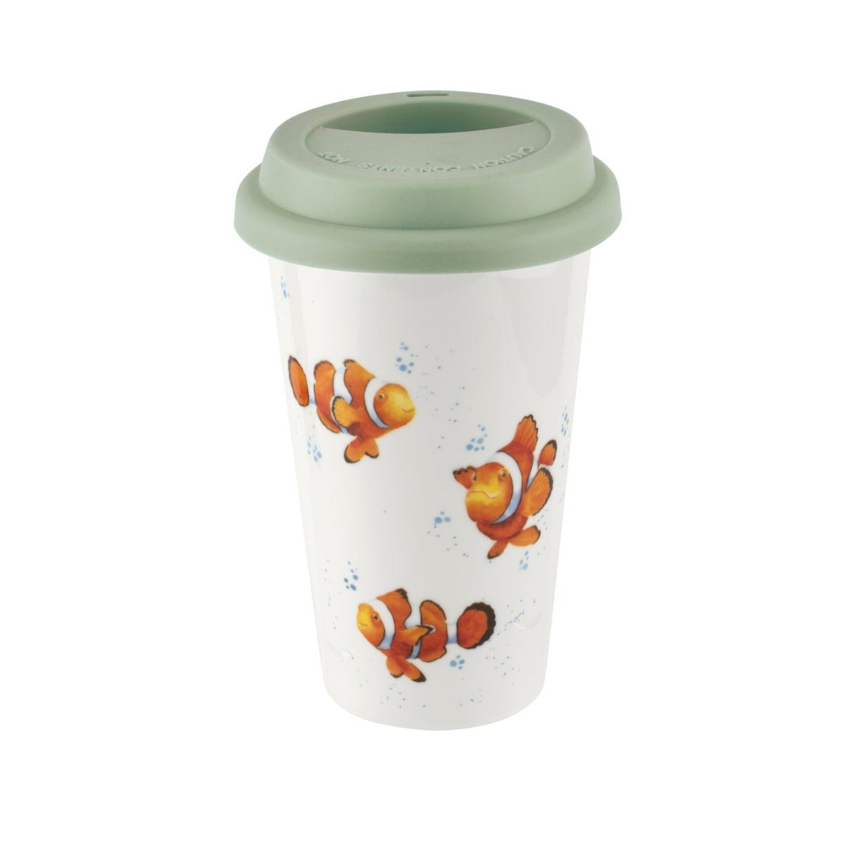 Royal Worcester Wrendale Designs Clown Fish Travel Mug