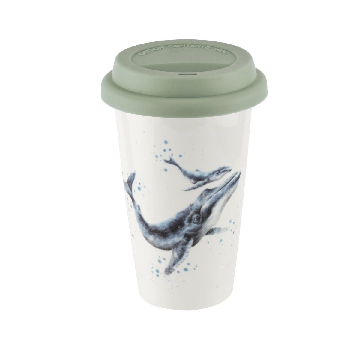 Royal Worcester Wrendale Designs Whale Travel Mug