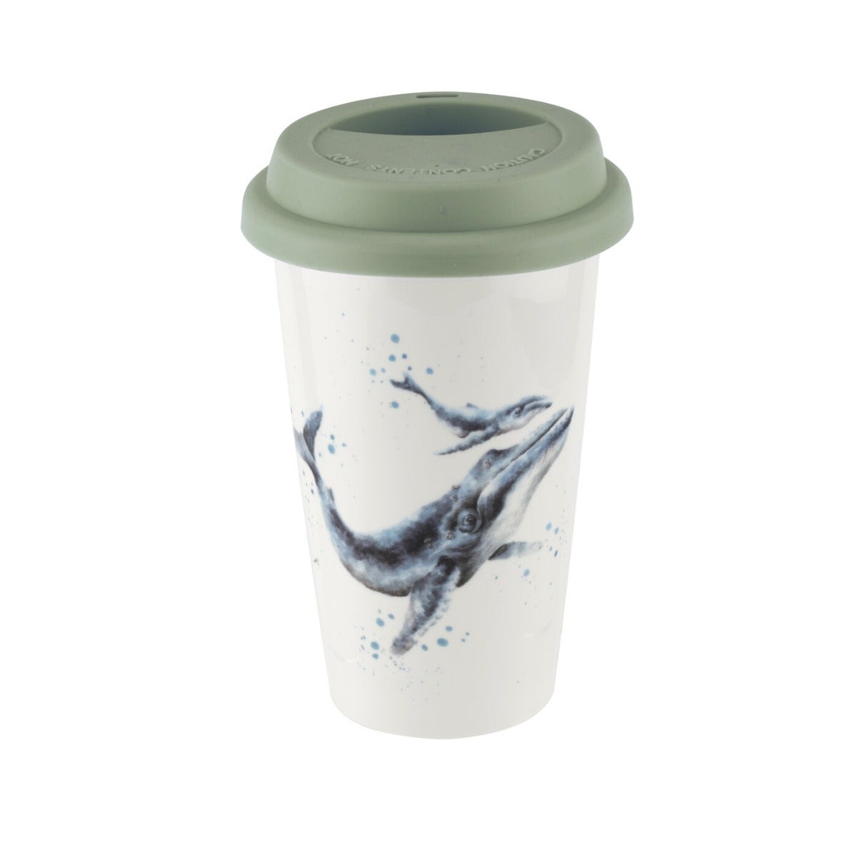 Royal Worcester Wrendale Designs Whale Travel Mug