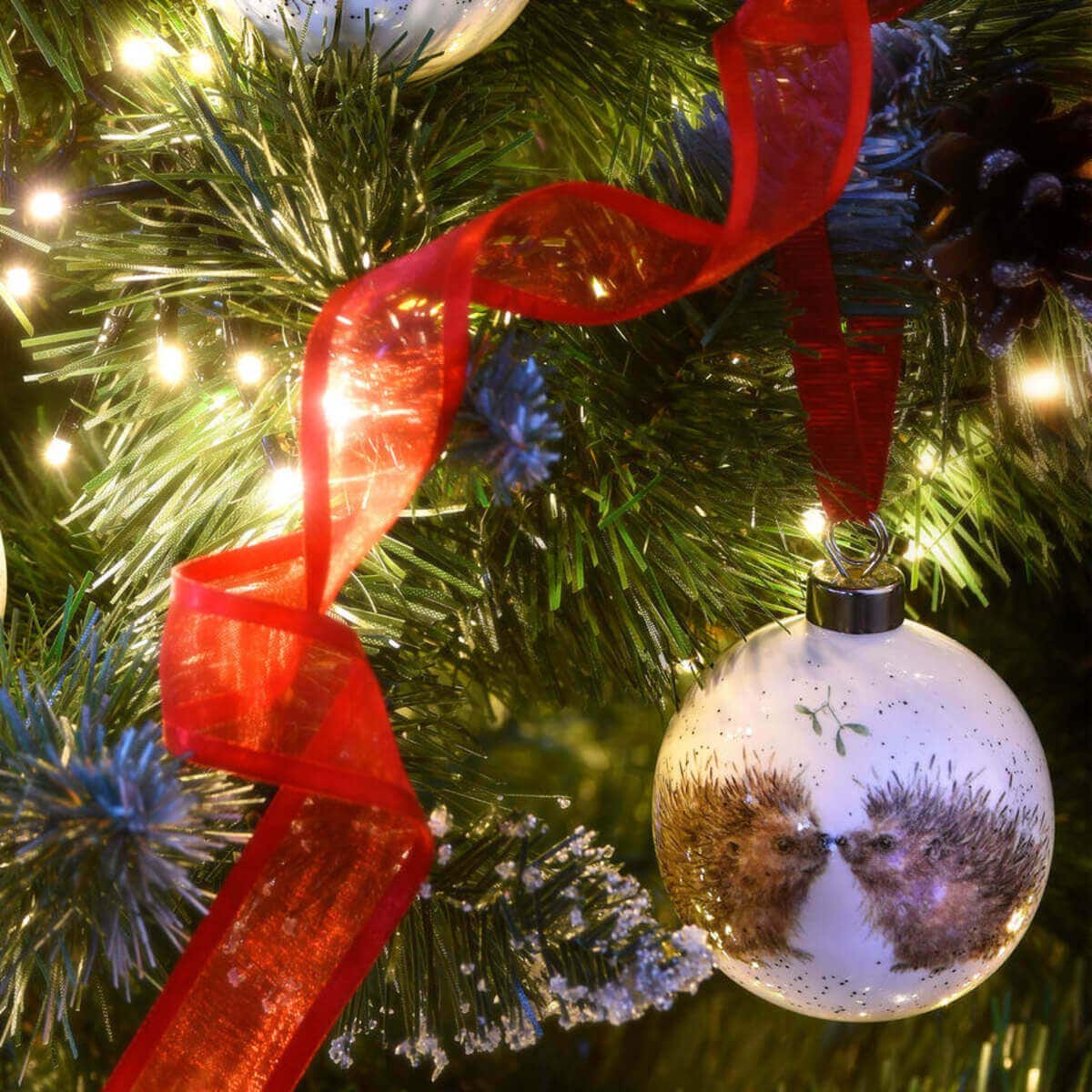 Wrendale Designs Hedgehugs Christmas Bauble