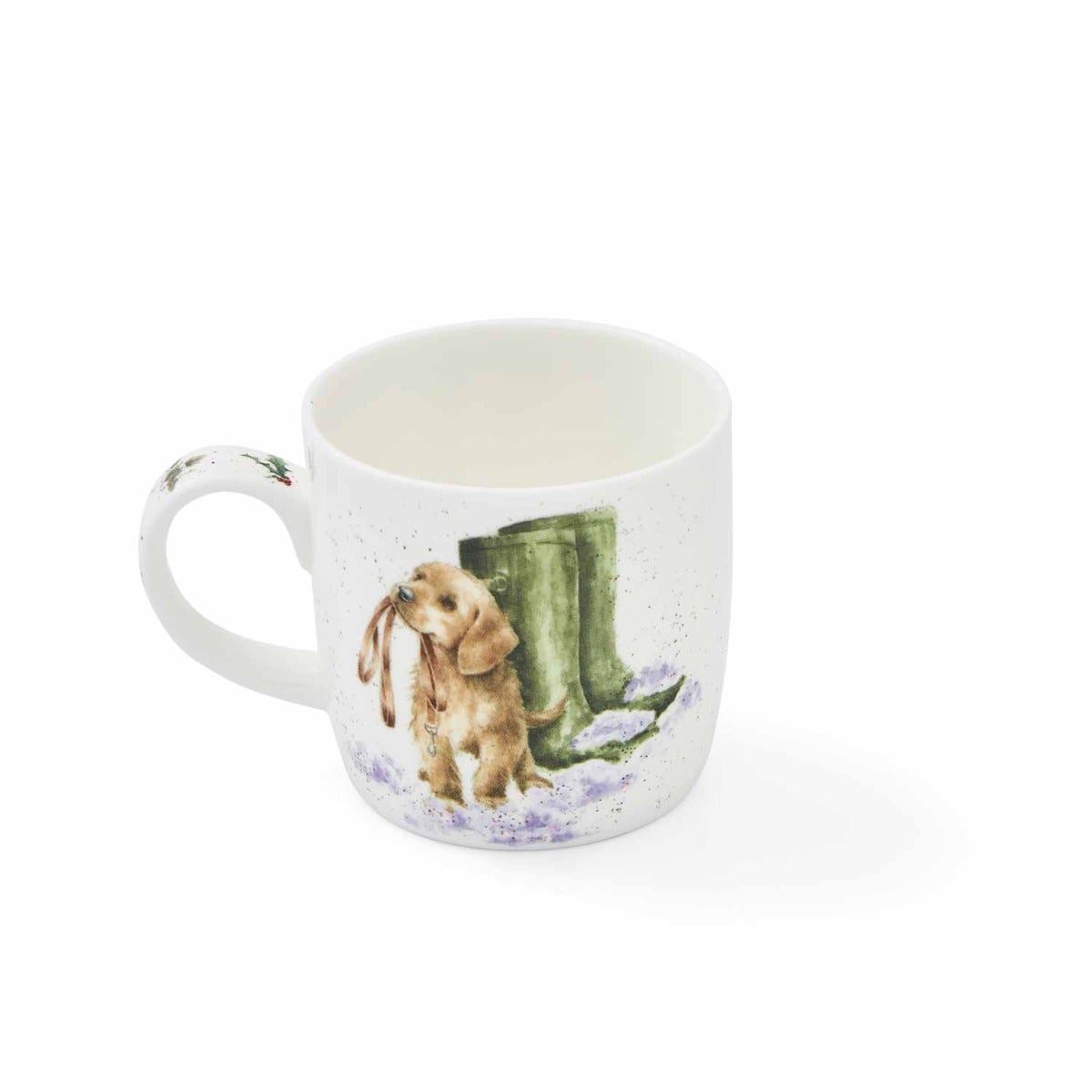 Royal Worcester Wrendale Designs Set of 6 Boxing Day Walk Dog Fine Bone China Mugs