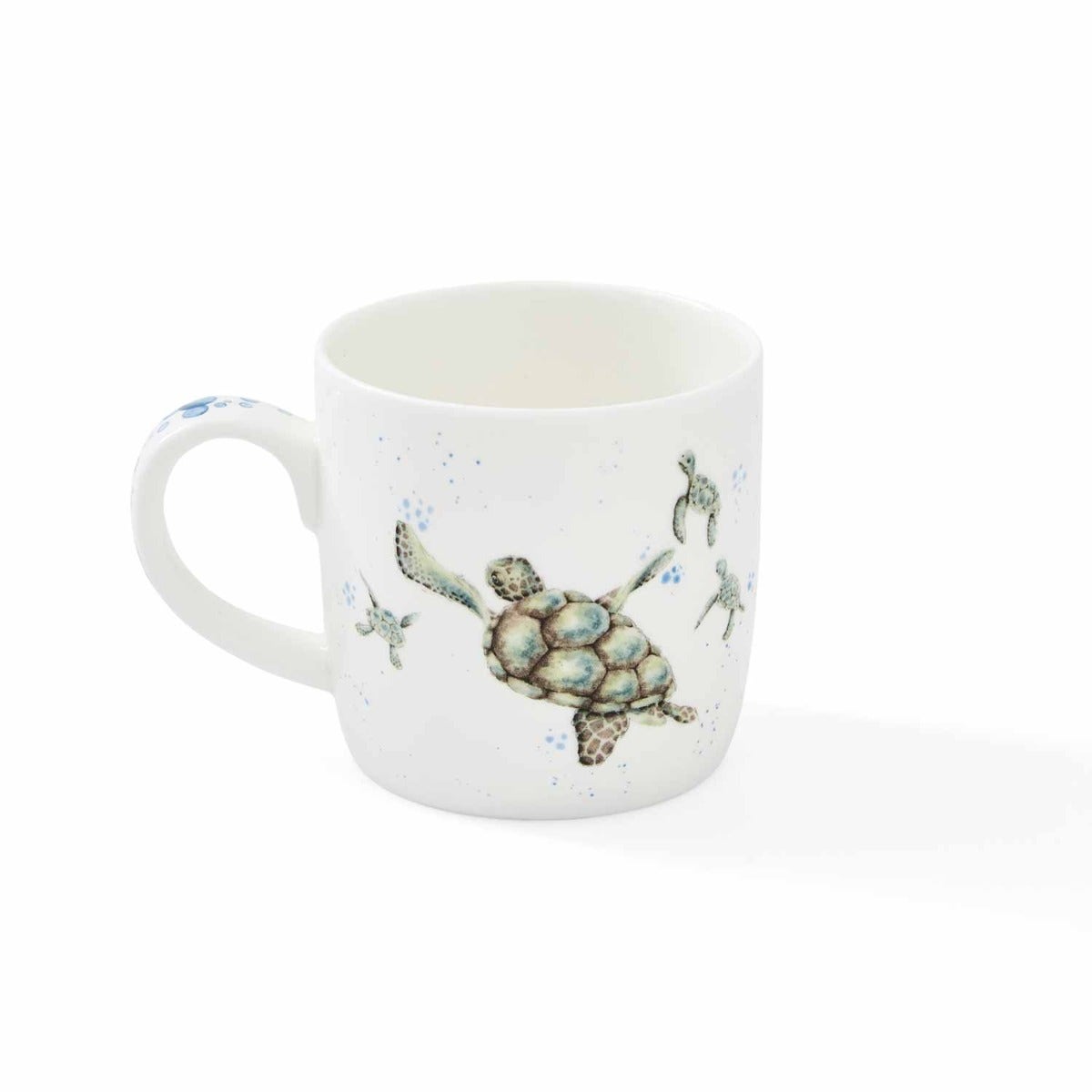 Royal Worcester Wrendale Designs Set of 6 Swimming School Turtle Fine Bone China Mugs