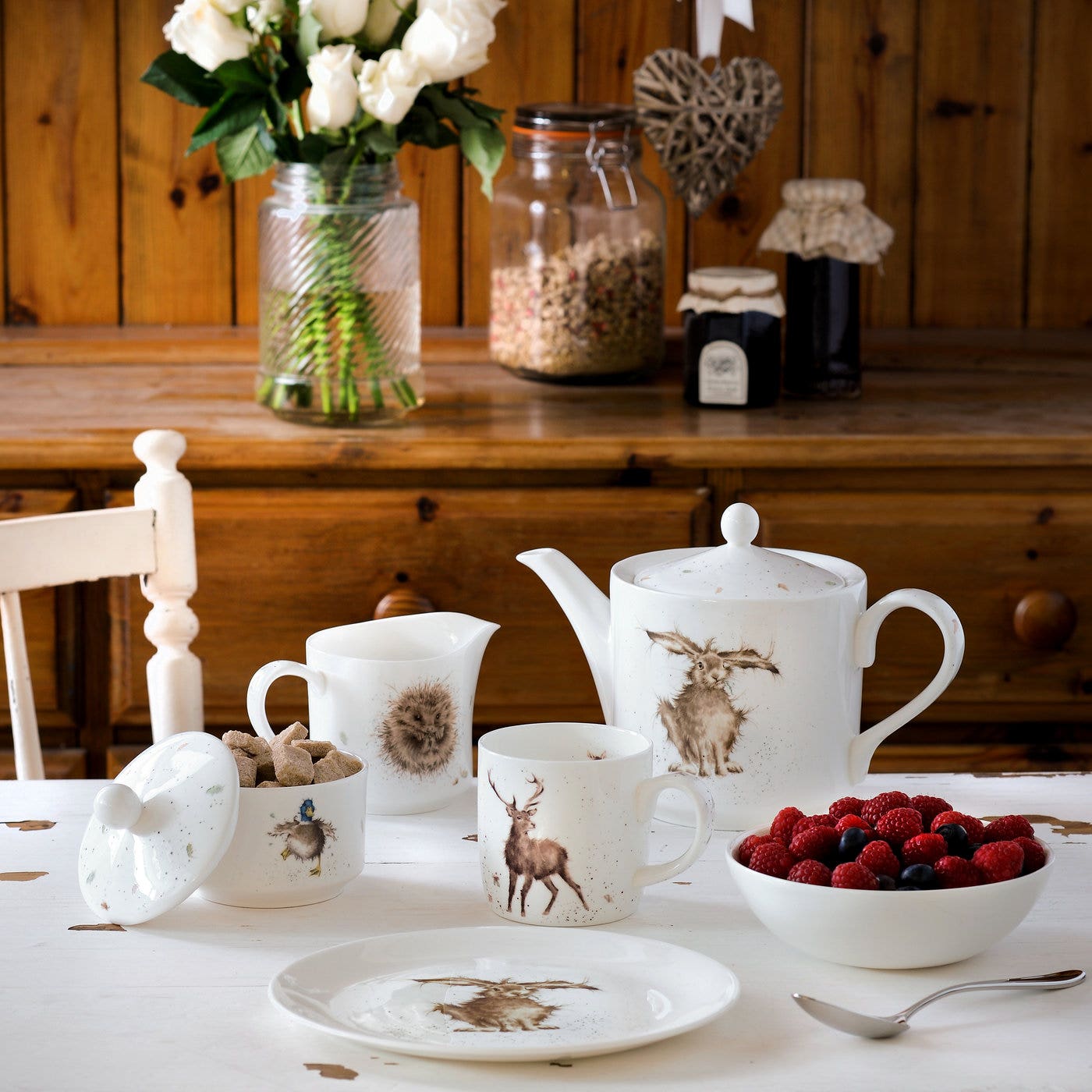 Royal Worcester Wrendale Designs Owl Tea For One with Saucer 