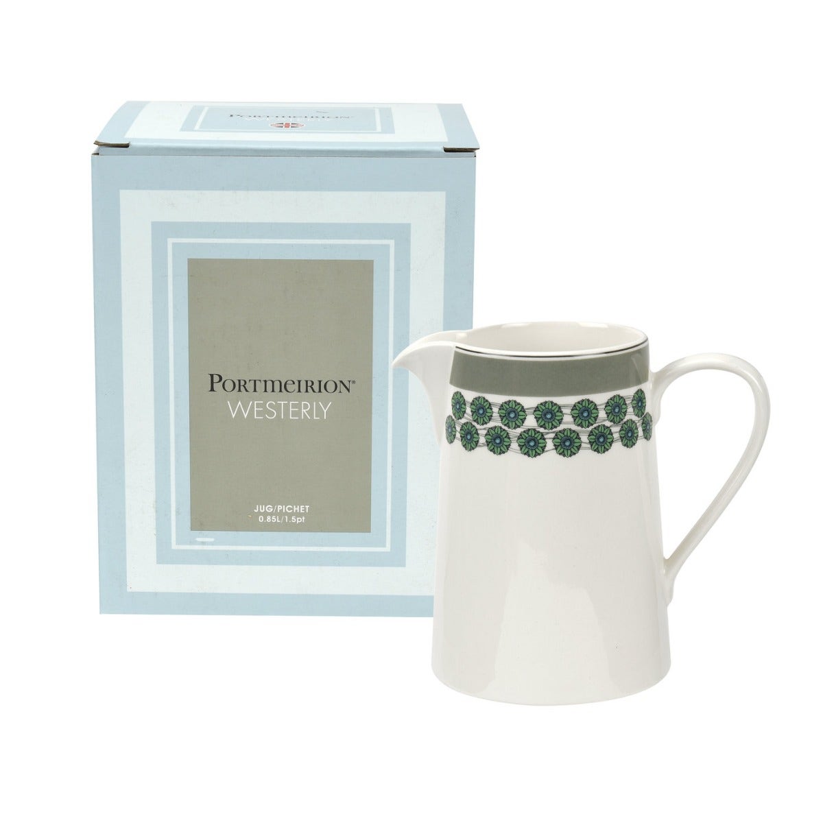 Seconds Portmeirion Westerly  1.5 Pint Jug - Grey