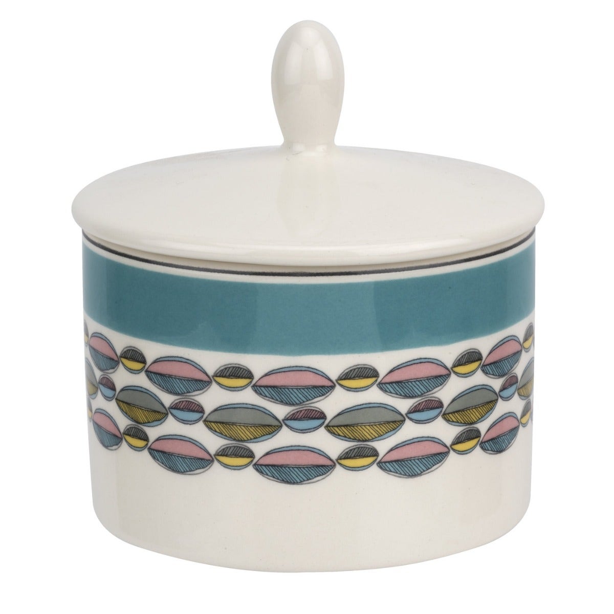 Seconds Portmeirion Westerly Covered Sugar Pot - Turquoise 