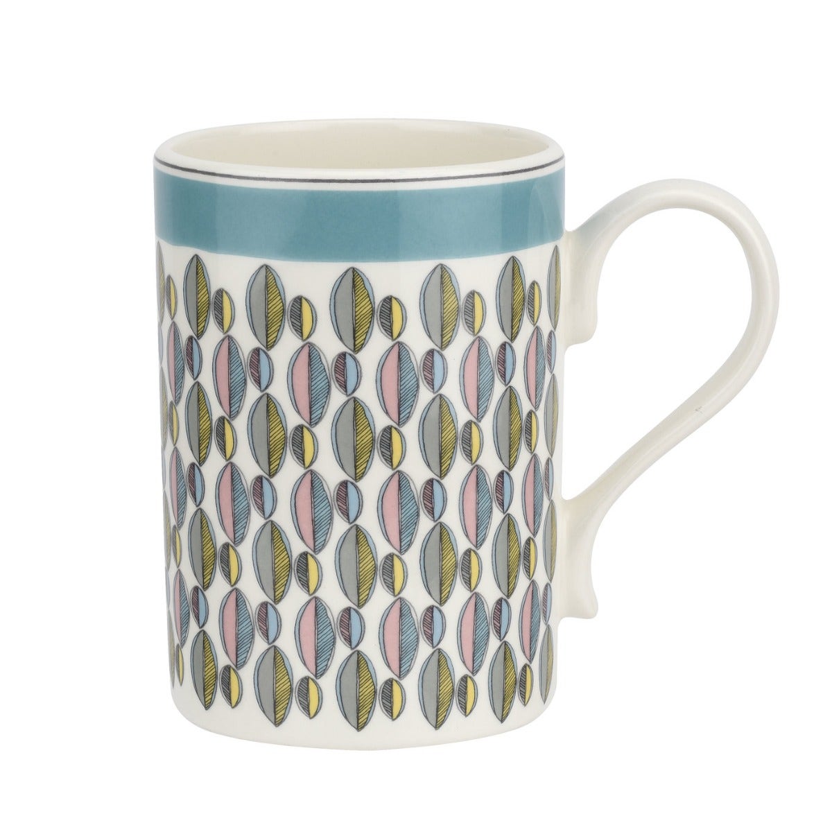 Seconds Portmeirion Westerly Set of 6 12oz Mug - Turquoise 