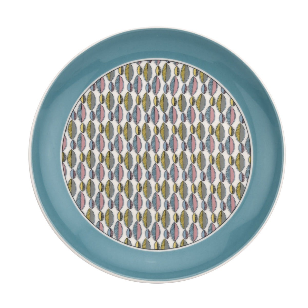 Seconds Portmeirion Westerly Set of 6 8.75 inch Coupe Plate  - Turquoise 