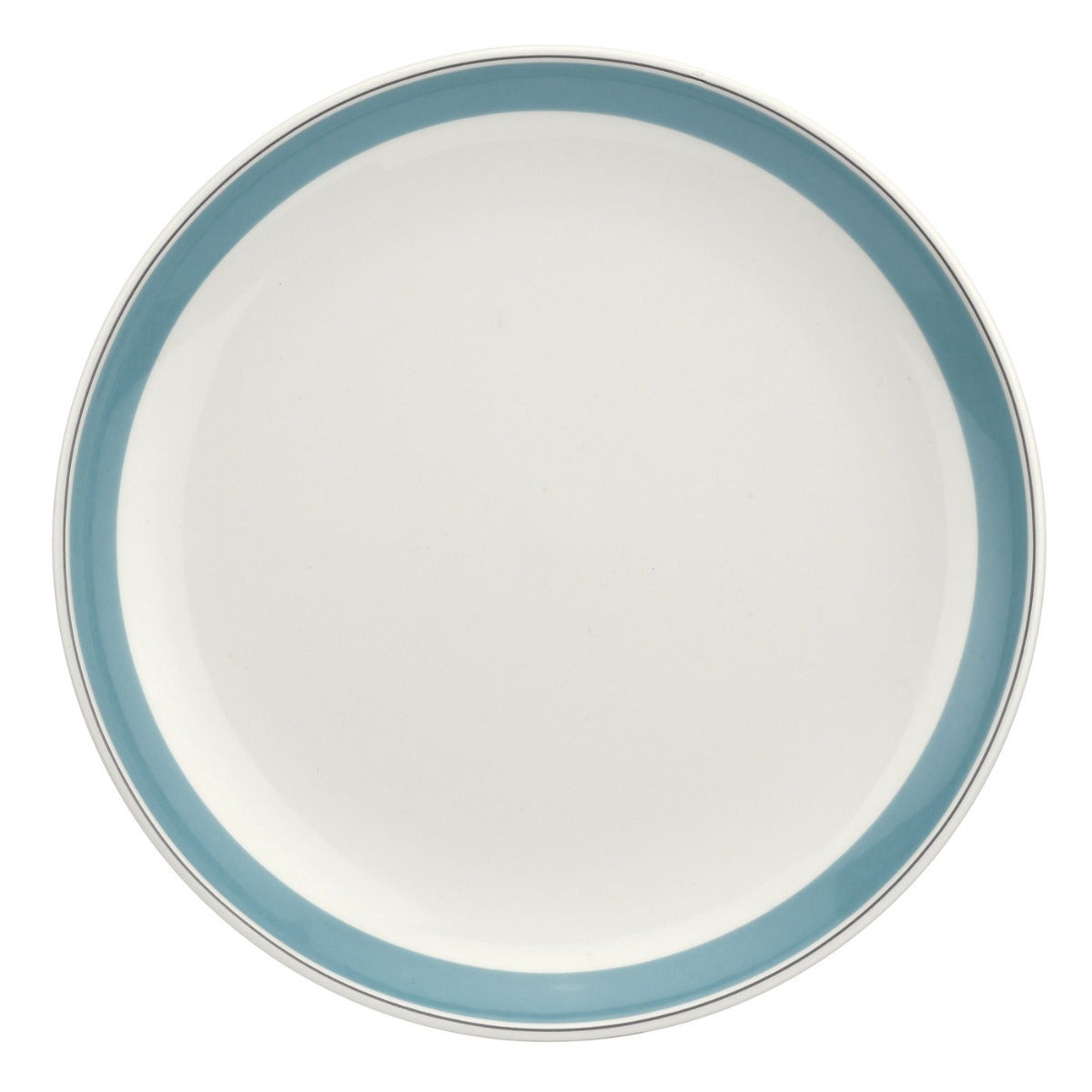 Seconds Portmeirion Westerly  Set of 6 10.75 inch Coupe Plate  - Turquoise