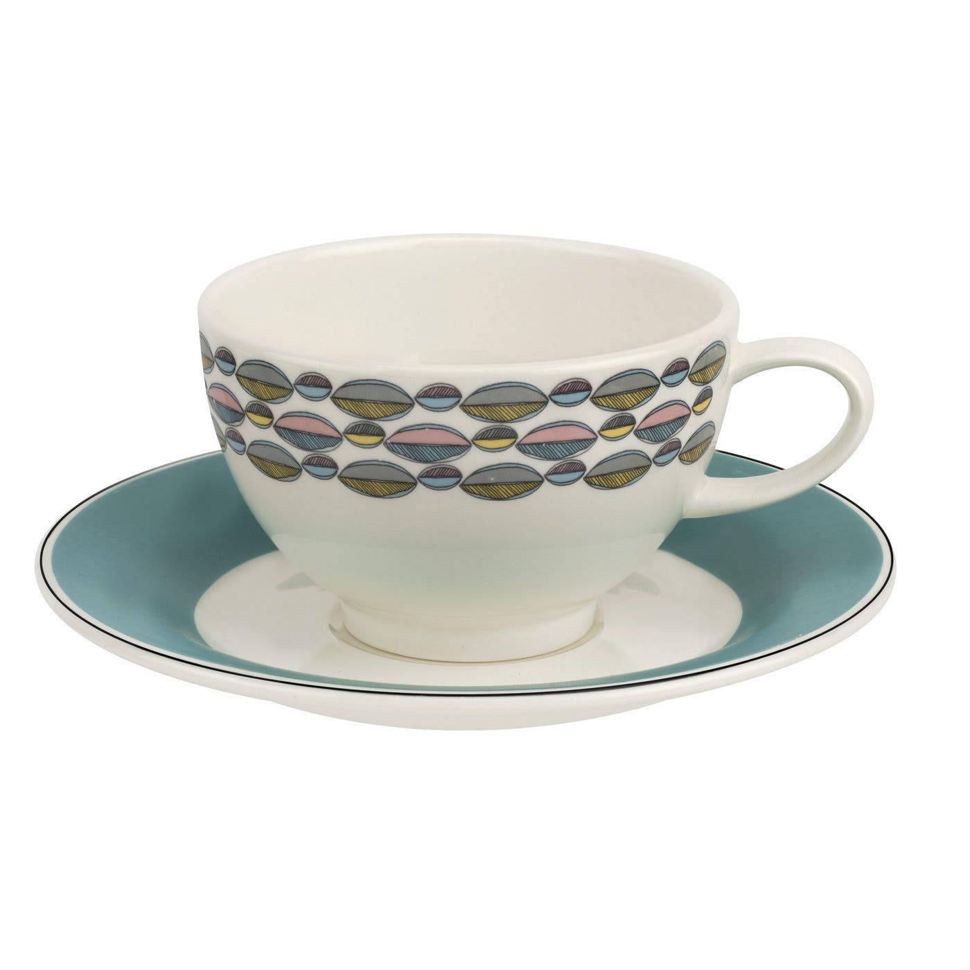 Portmeirion Westerly Turquoise teacup and Saucer