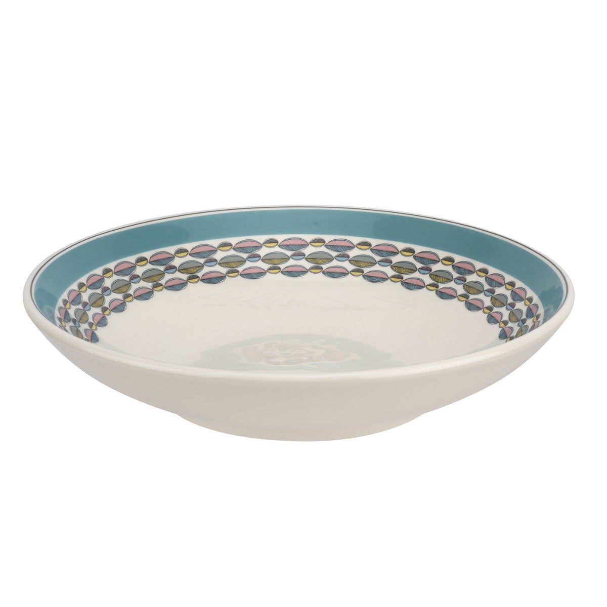 Seconds Portmeirion Westerly  8.5 Inch Pasta Bowl - Turquoise