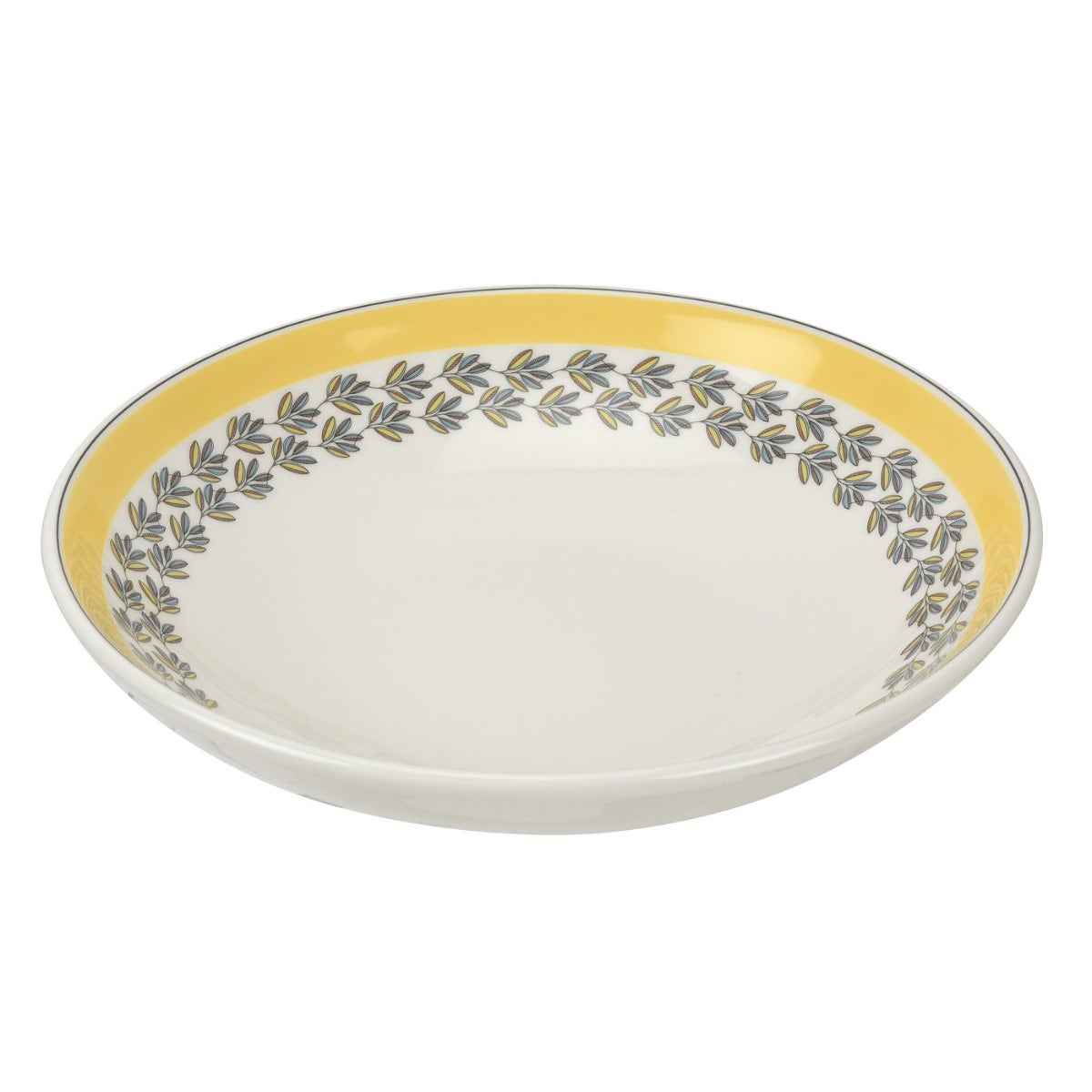 Seconds Portmeirion Westerly Set of 6 8.5 Inch Pasta Bowl  - Yellow 