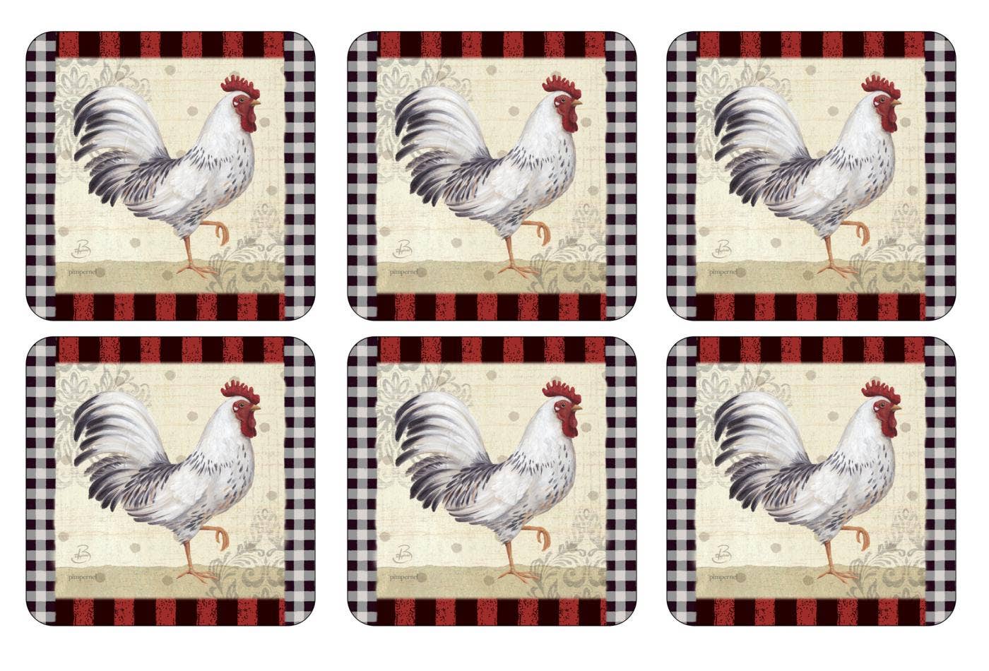 Pimpernel Country Touch Set of 6 Coasters
