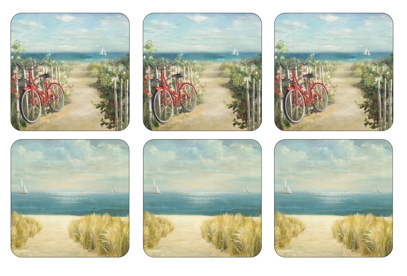 Pimpernel Summer Ride Coasters Set Of 6