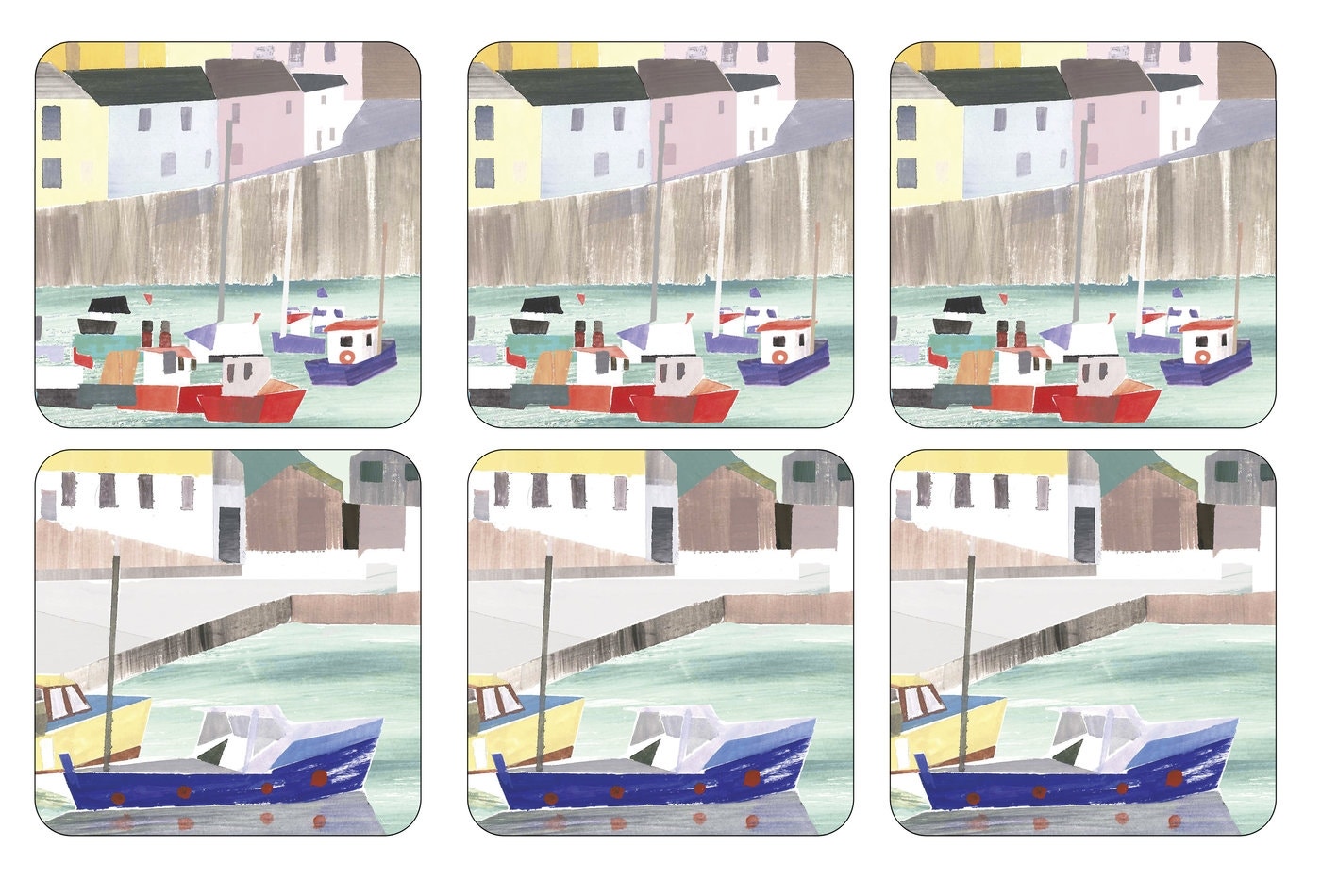 Pimpernel Harbour Coasters Set of 6