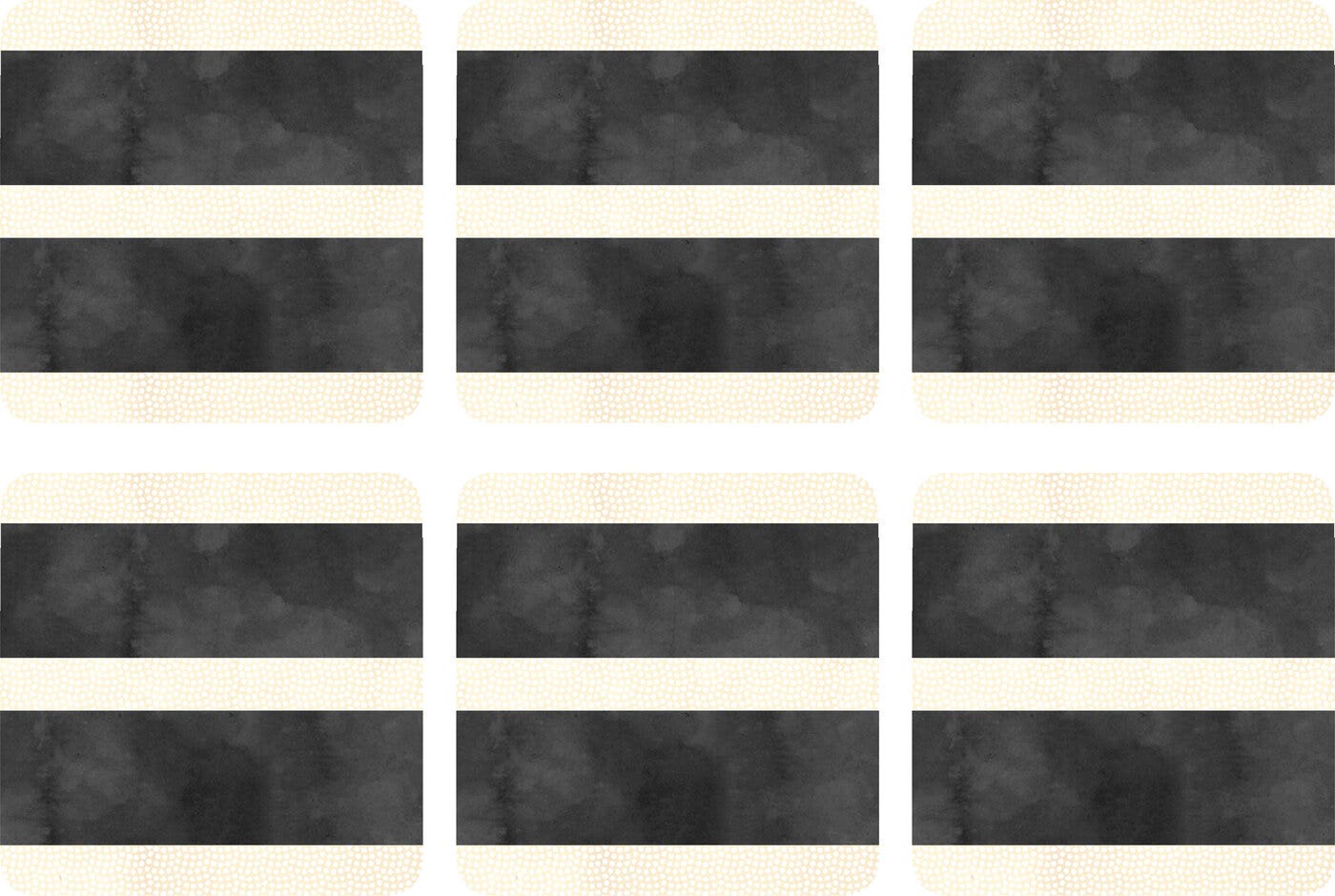Mono Stripe Set of 6 Coasters
