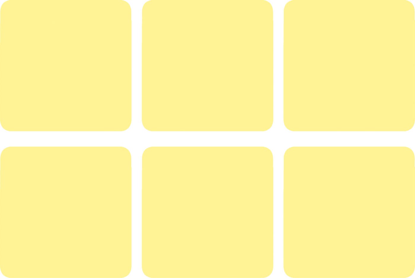 Sunny Set of 6 Coasters