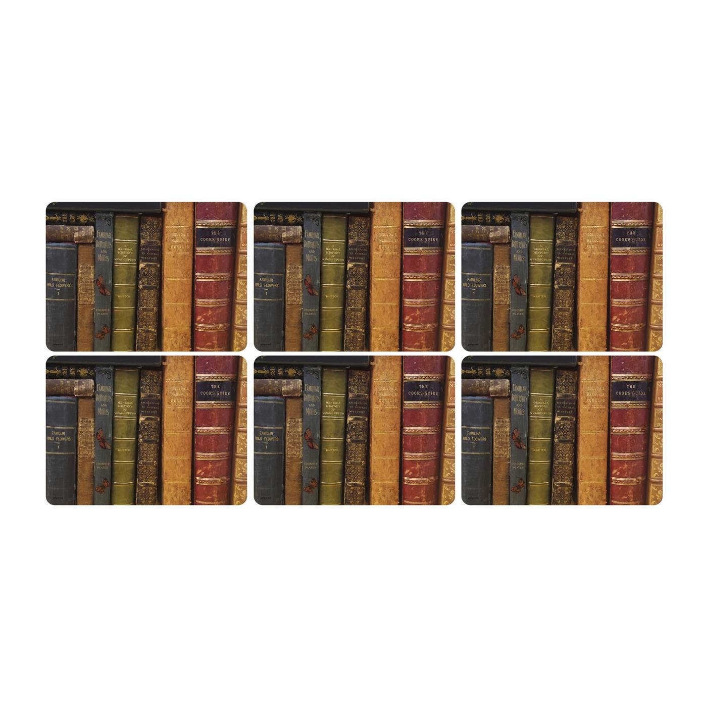 Pimpernel Archive Books Placemats Set of 6 
