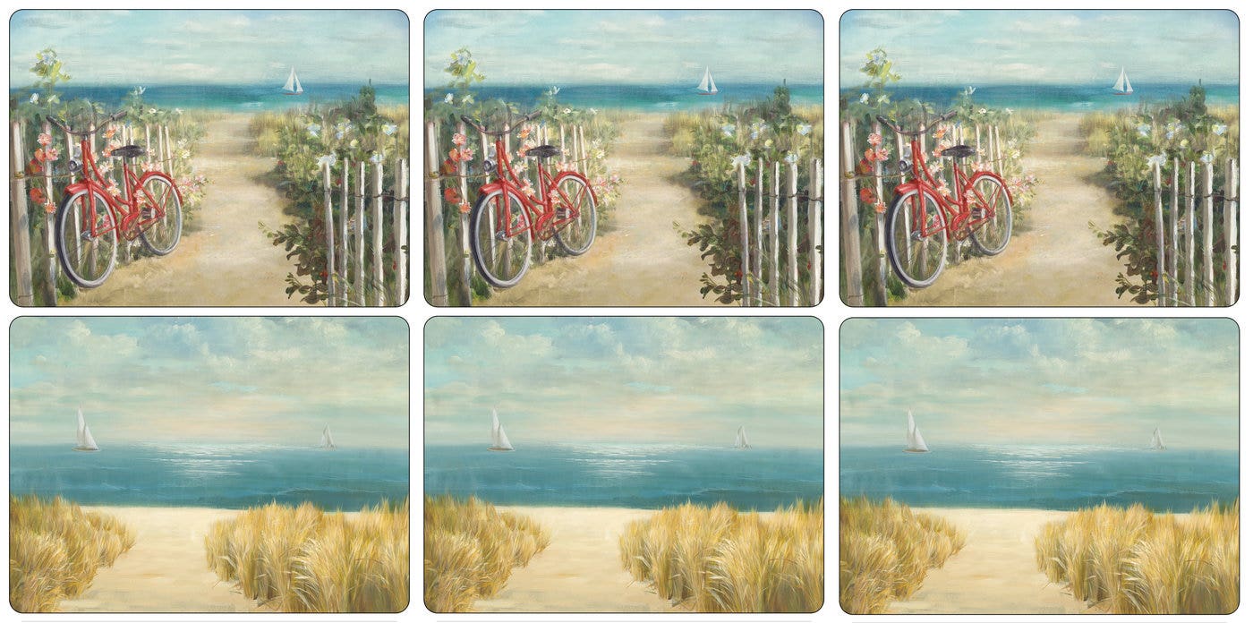 Pimpernel Summer Ride Placemats Set Of 6