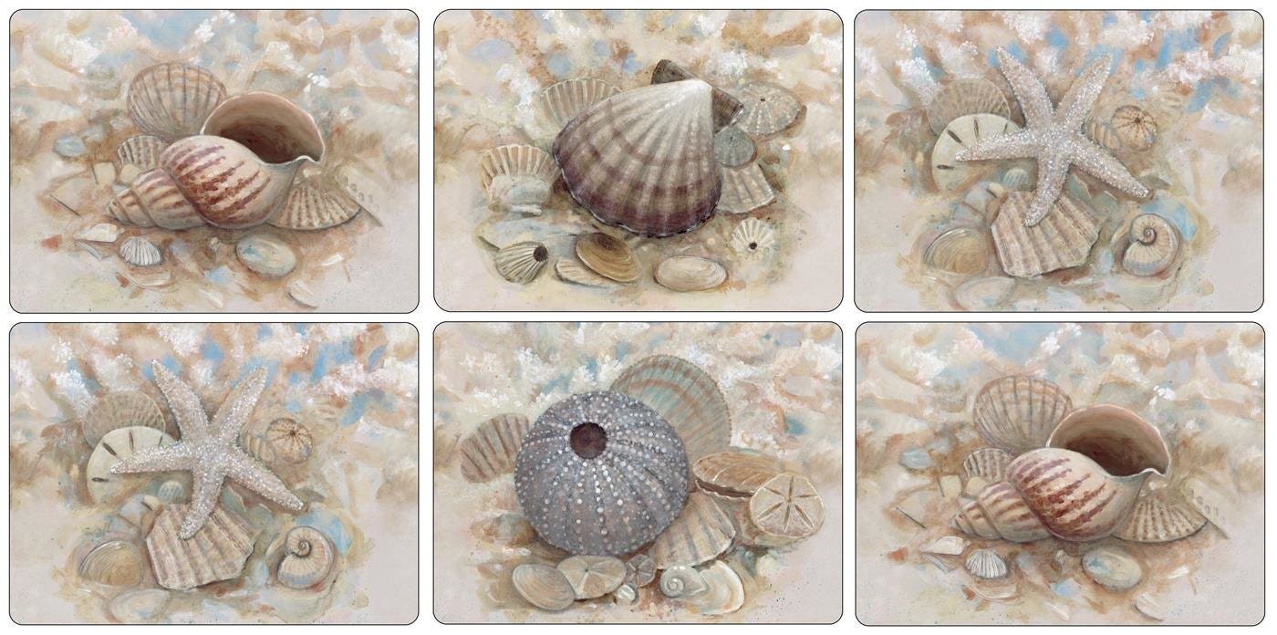 Pimpernel Beach Prize Placemats Set of 6