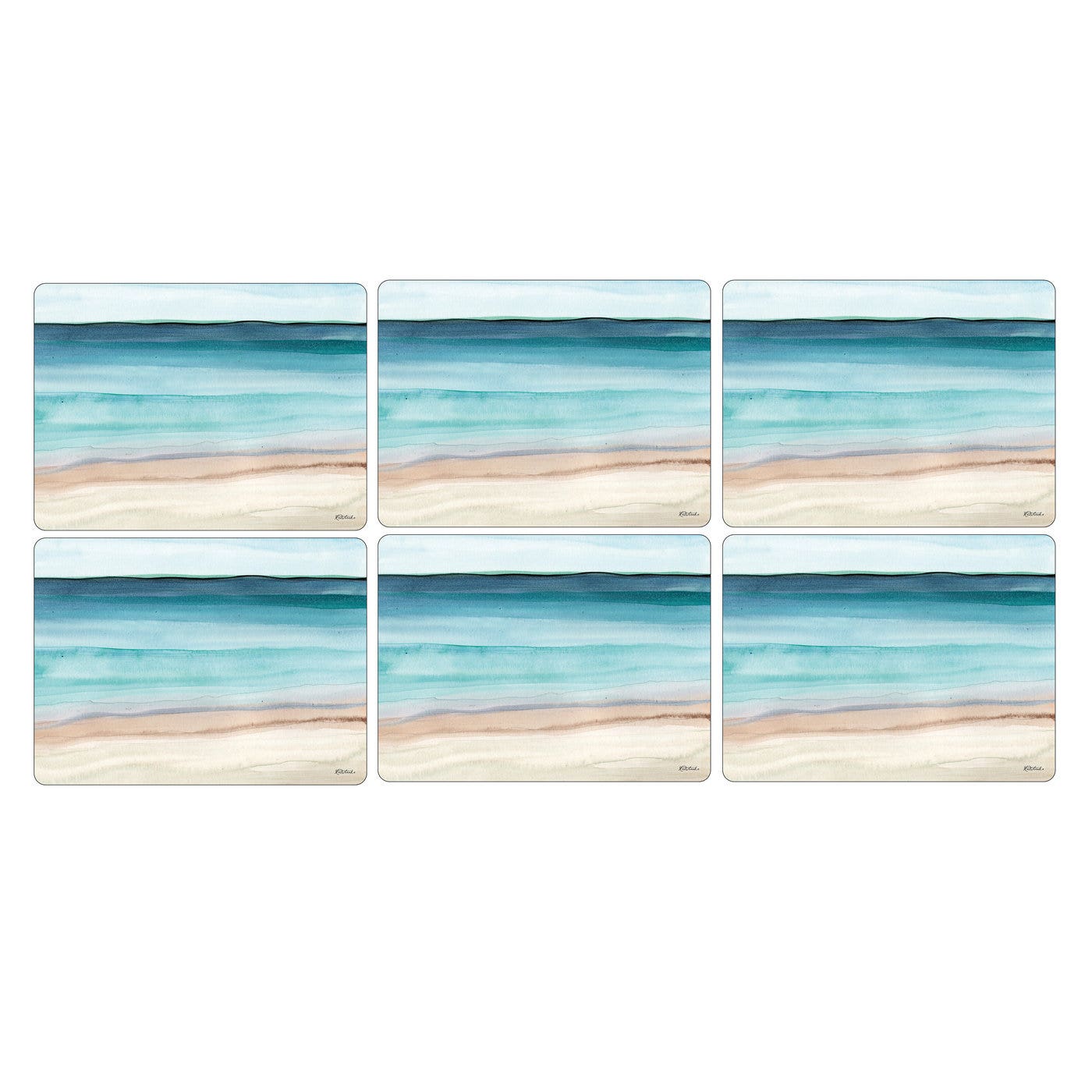 Pimpernel Coastal Shore Placemats Set of 6