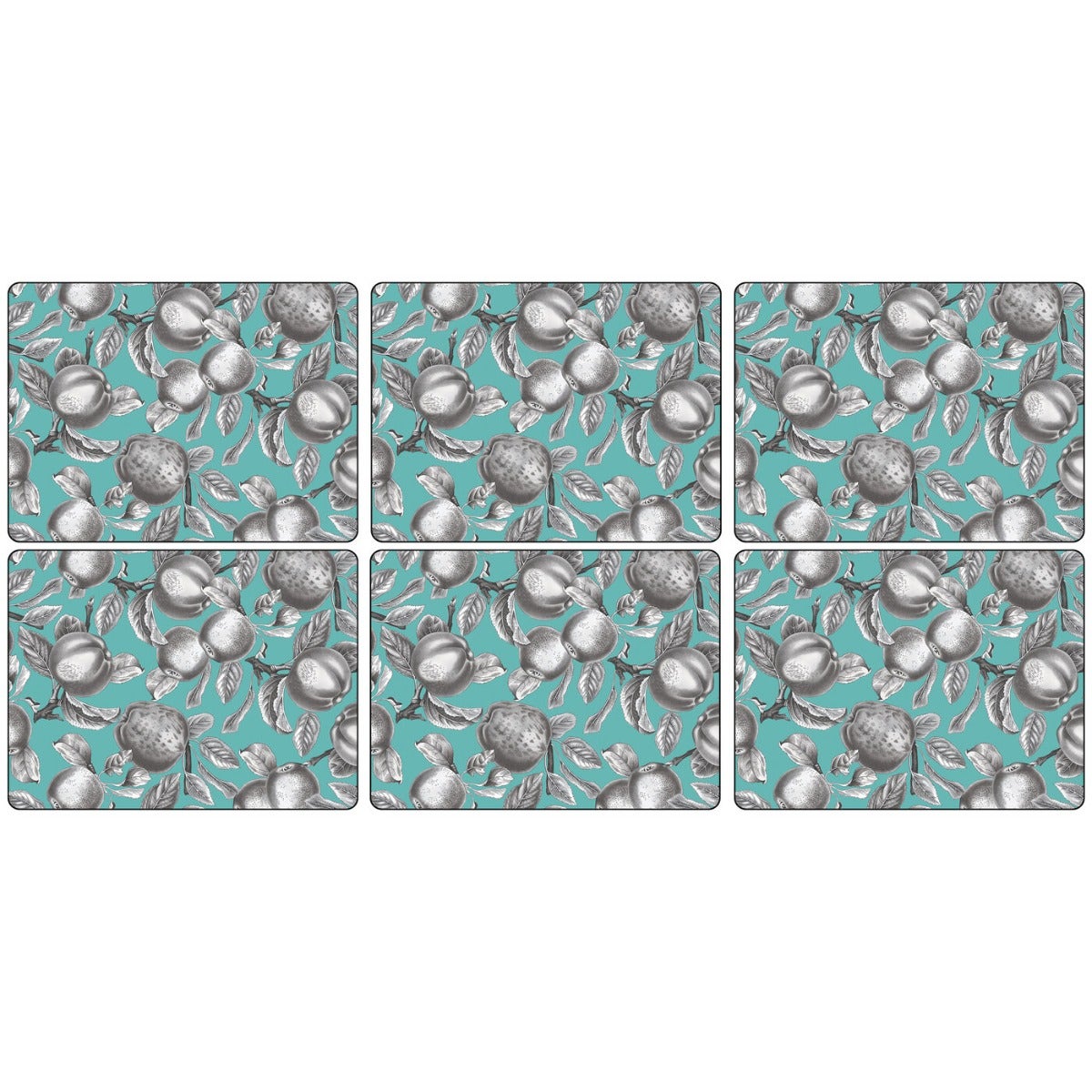 Pimpernel Pomona Turquoise Placemats Set of 6 