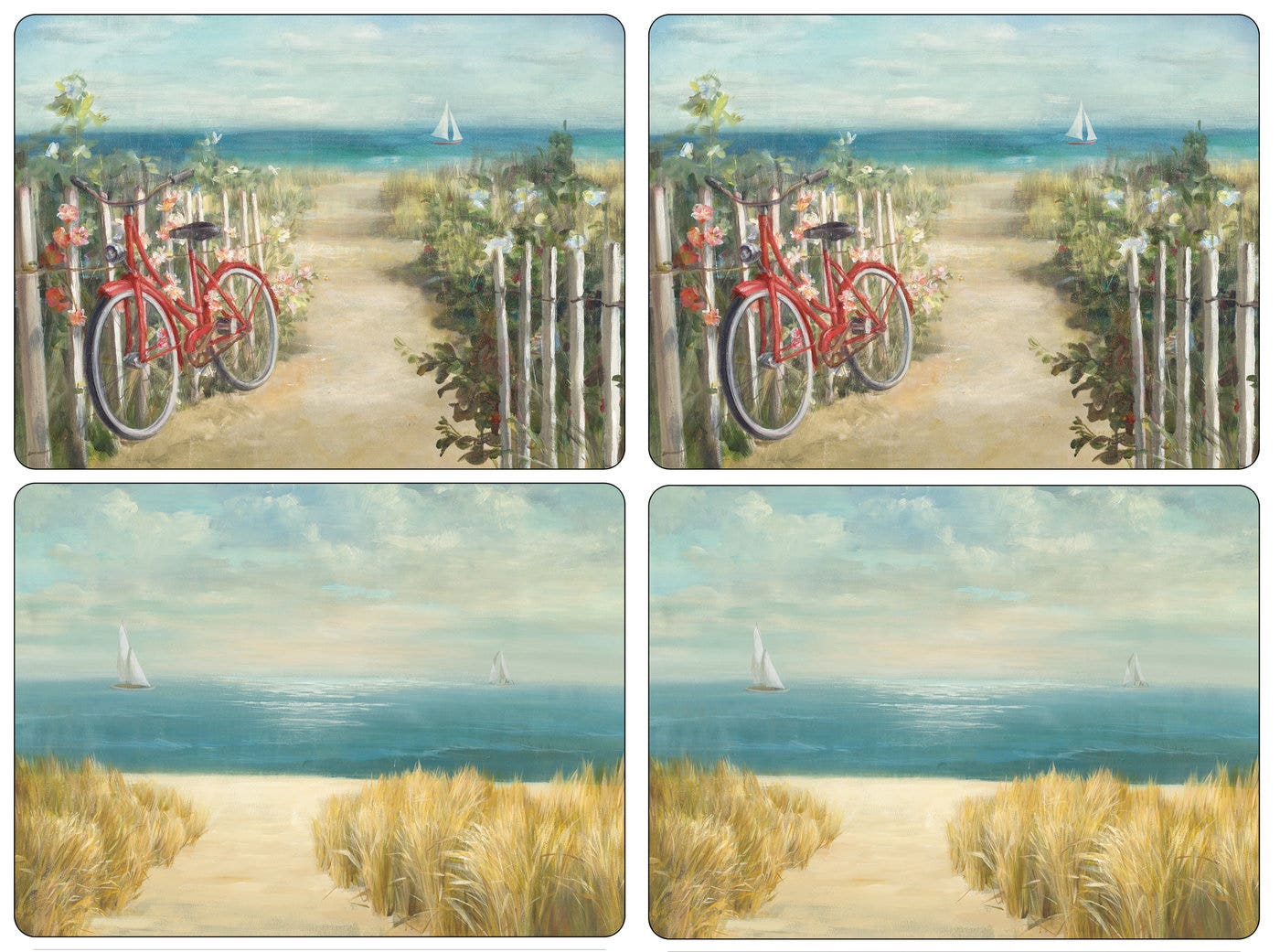 Pimpernel Summer Ride Placemats Set Of 4