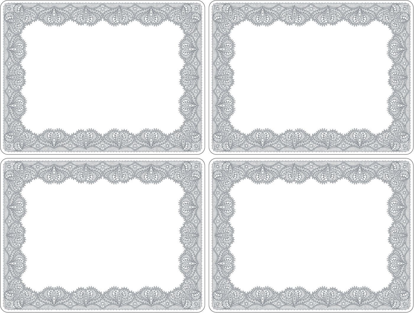 Portmeirion Studio Glamour Lace Large Placemats Set of 4 (S)