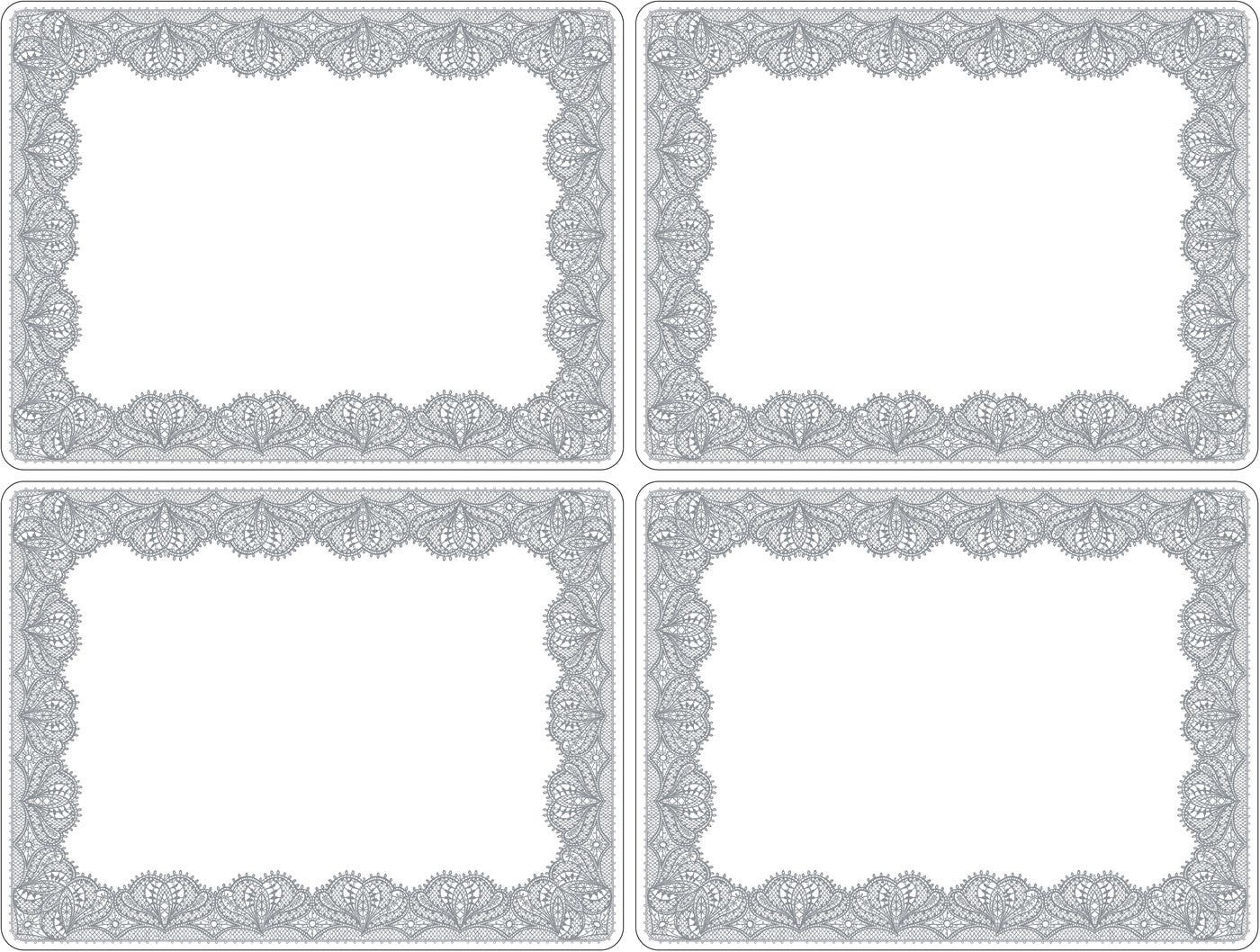 Portmeirion Studio Glamour Lace Large Placemats Set of 4 (S)