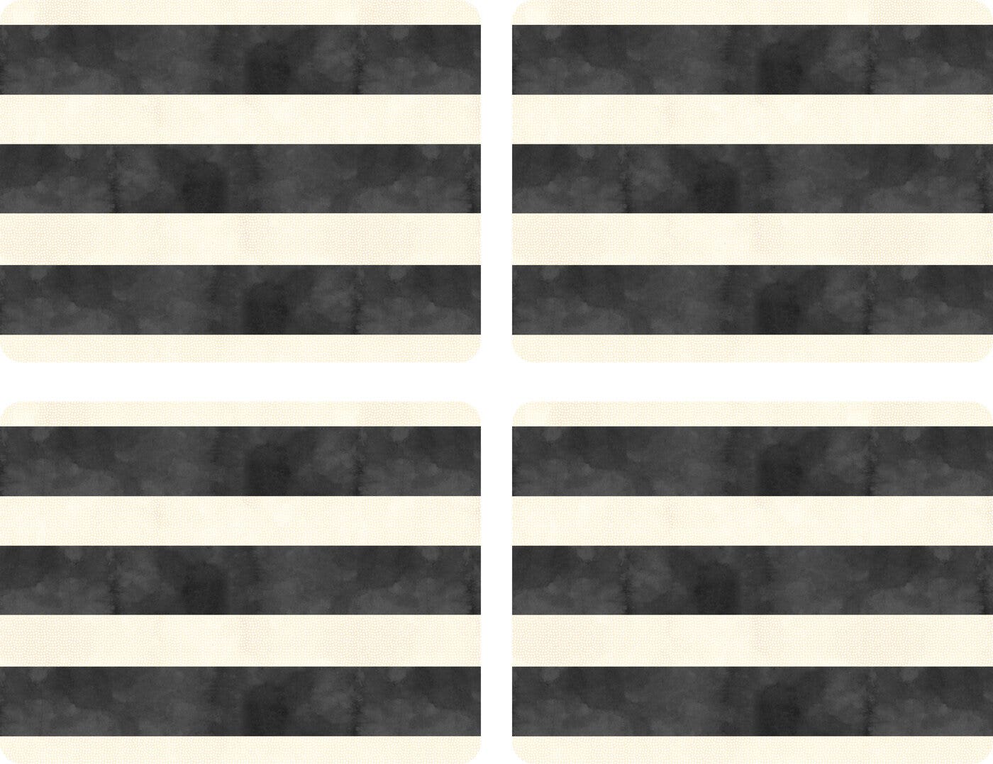 Mono Stripe Set of 4 Large Placemats