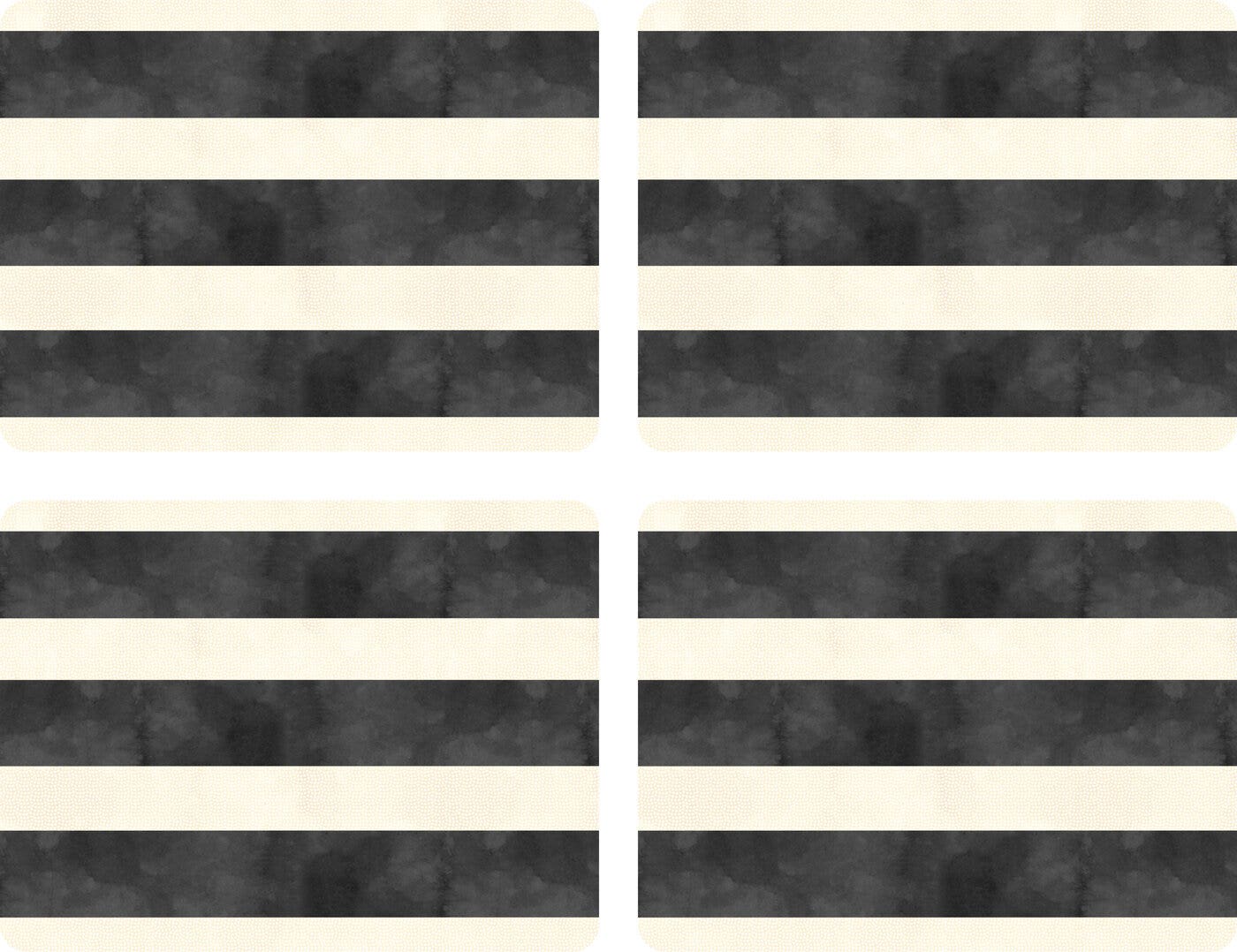 Mono Stripe Set of 4 Large Placemats